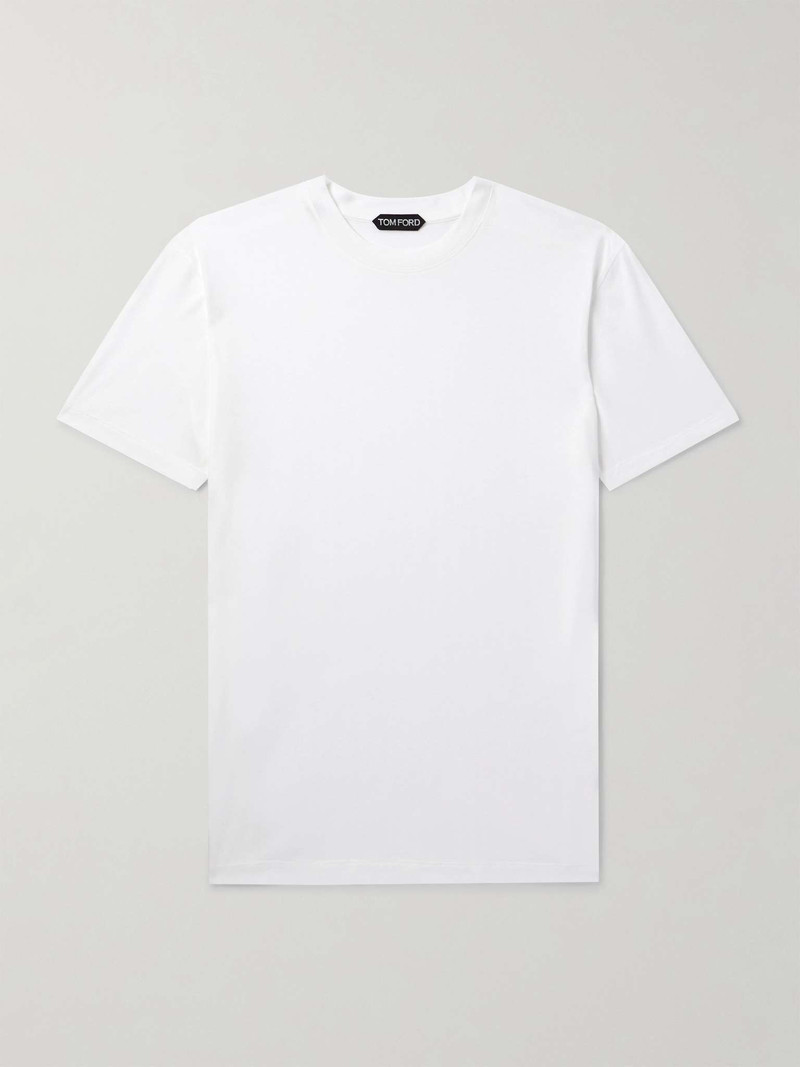 Slim-Fit Lyocell and Cotton-Blend Jersey T-Shirt - 1