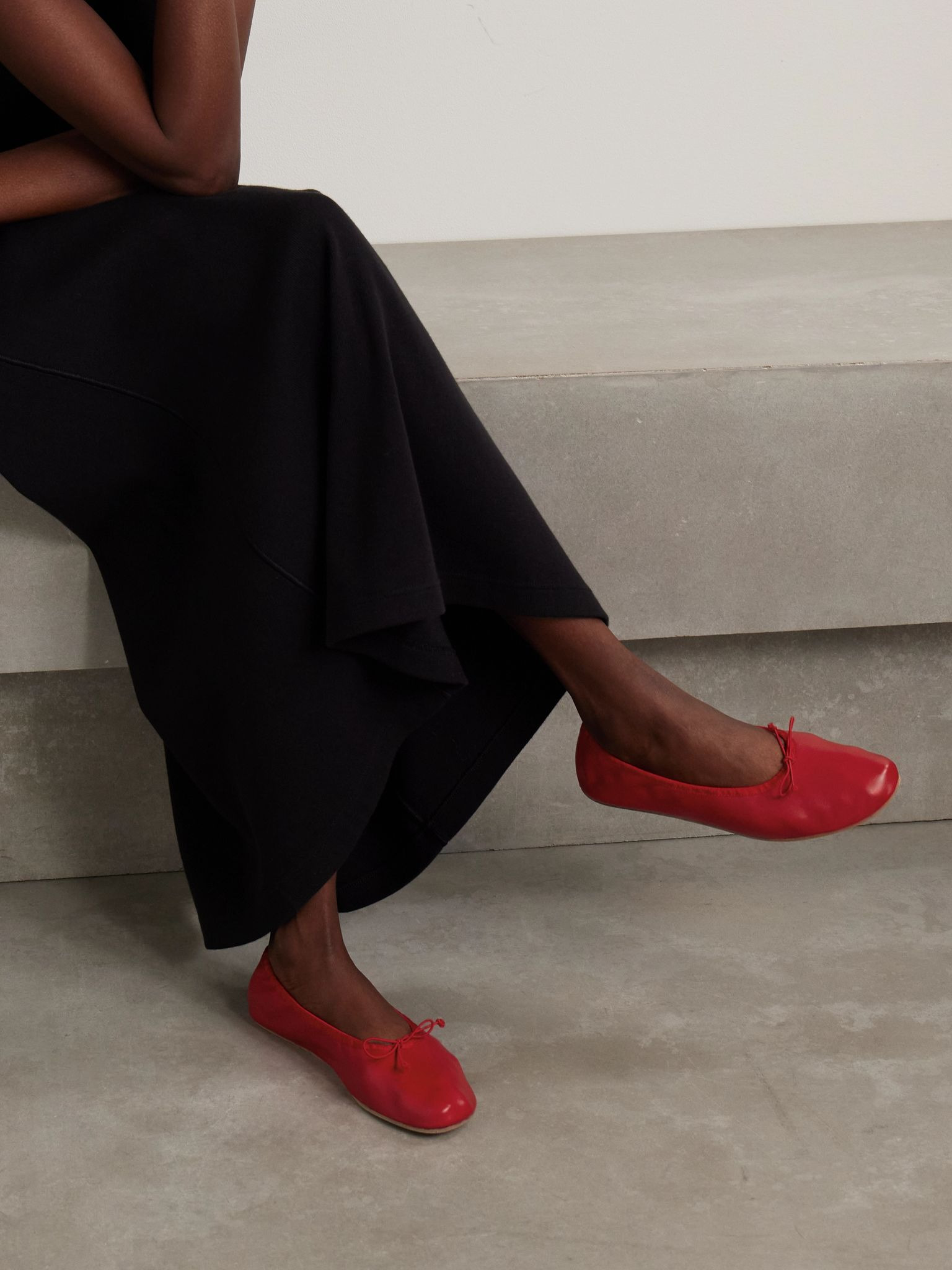 Leather ballet flats Red - 2