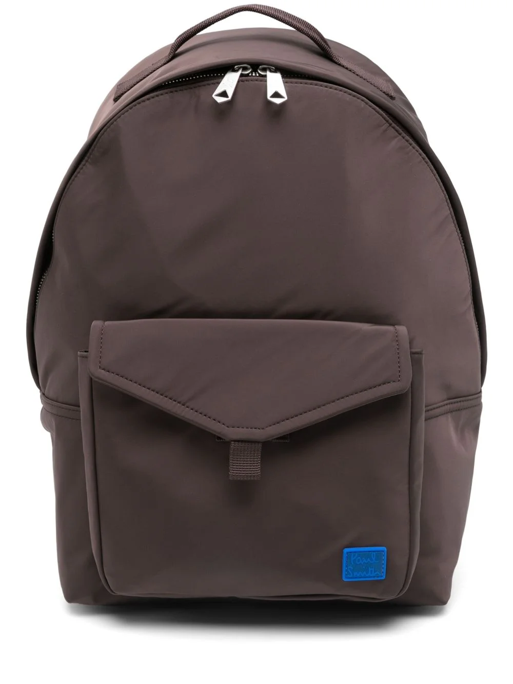 flap-pocket leather backpack - 1