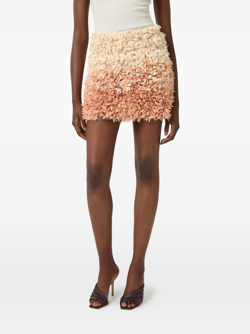 floral embroidered mini skirt 4