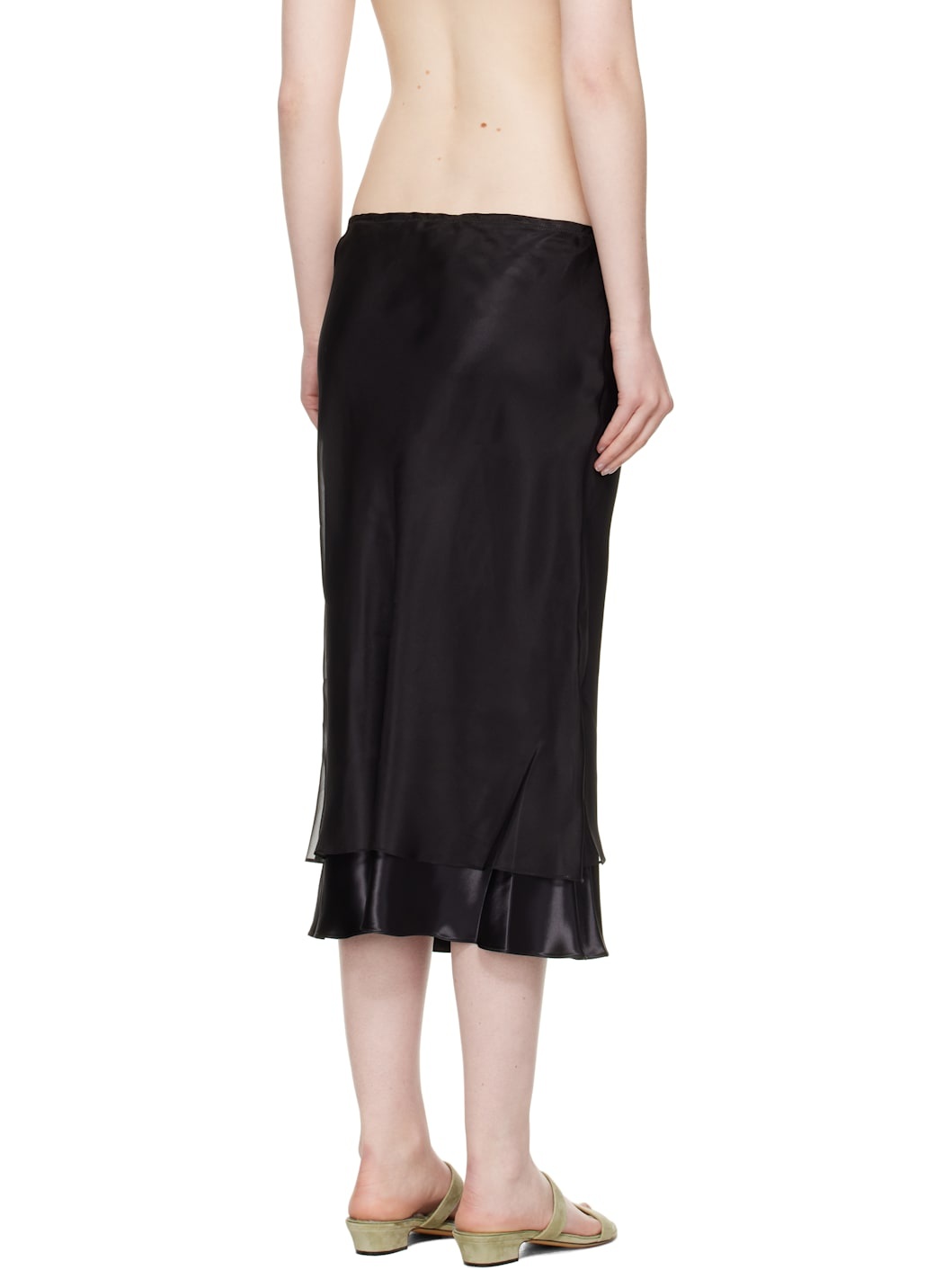 Black Monina Midi Skirt - 3
