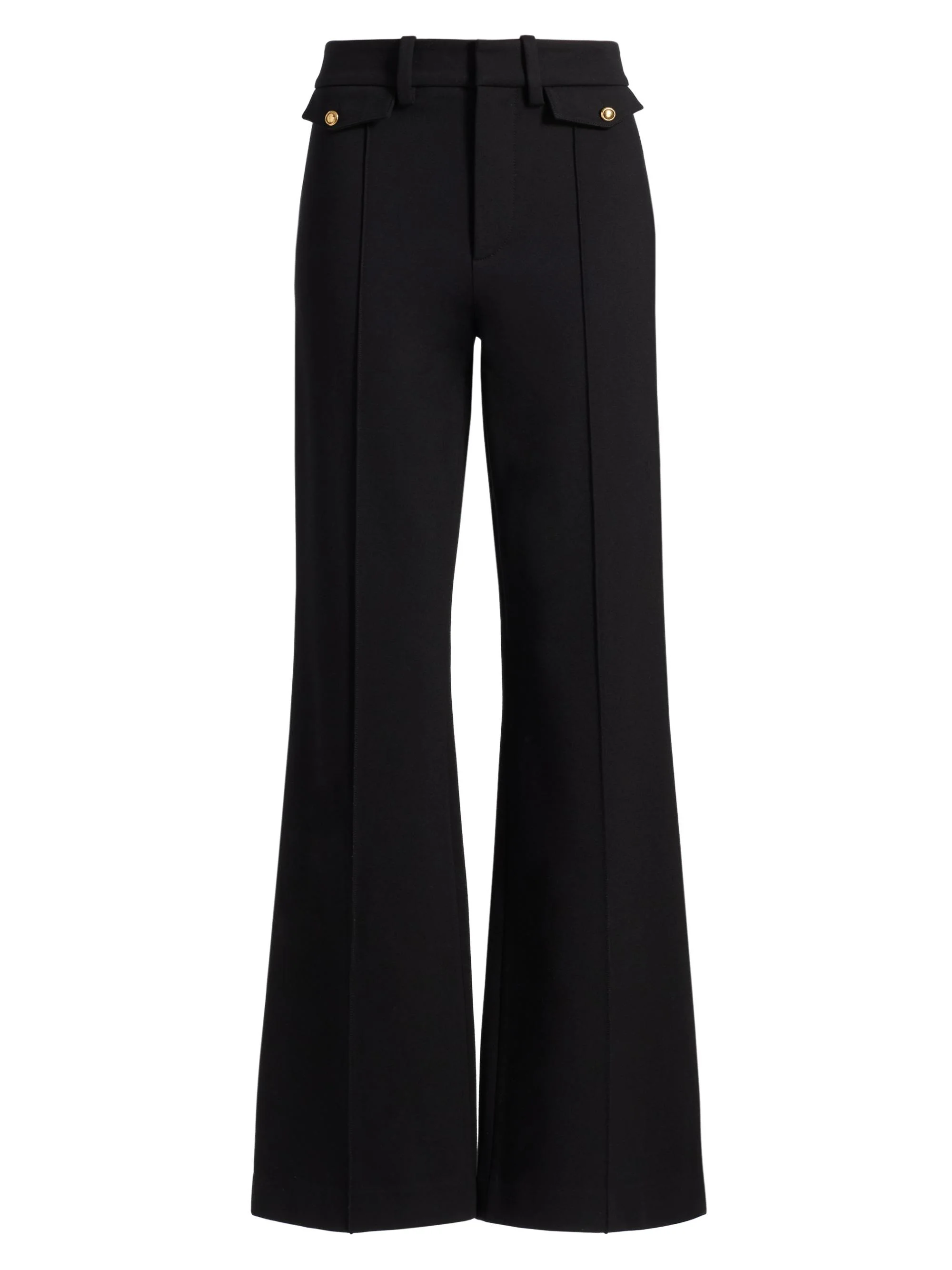 Women's The Reboot Cropped Flare Trousers - Black - 1