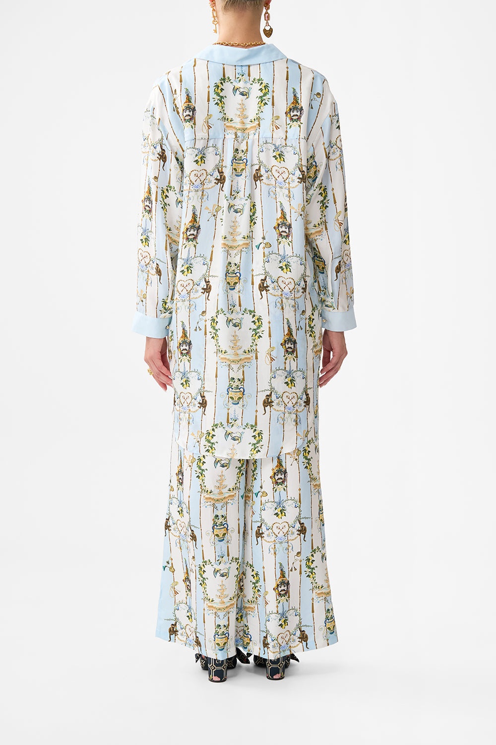 SHIRT TUNIC WITH SIDE BUTTONS - 3