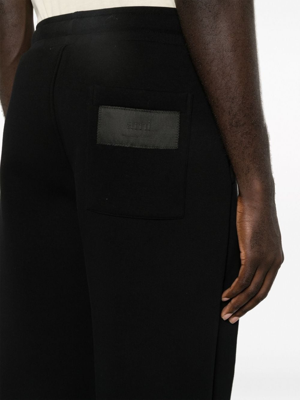 logo-patch drawstring track pants - 5