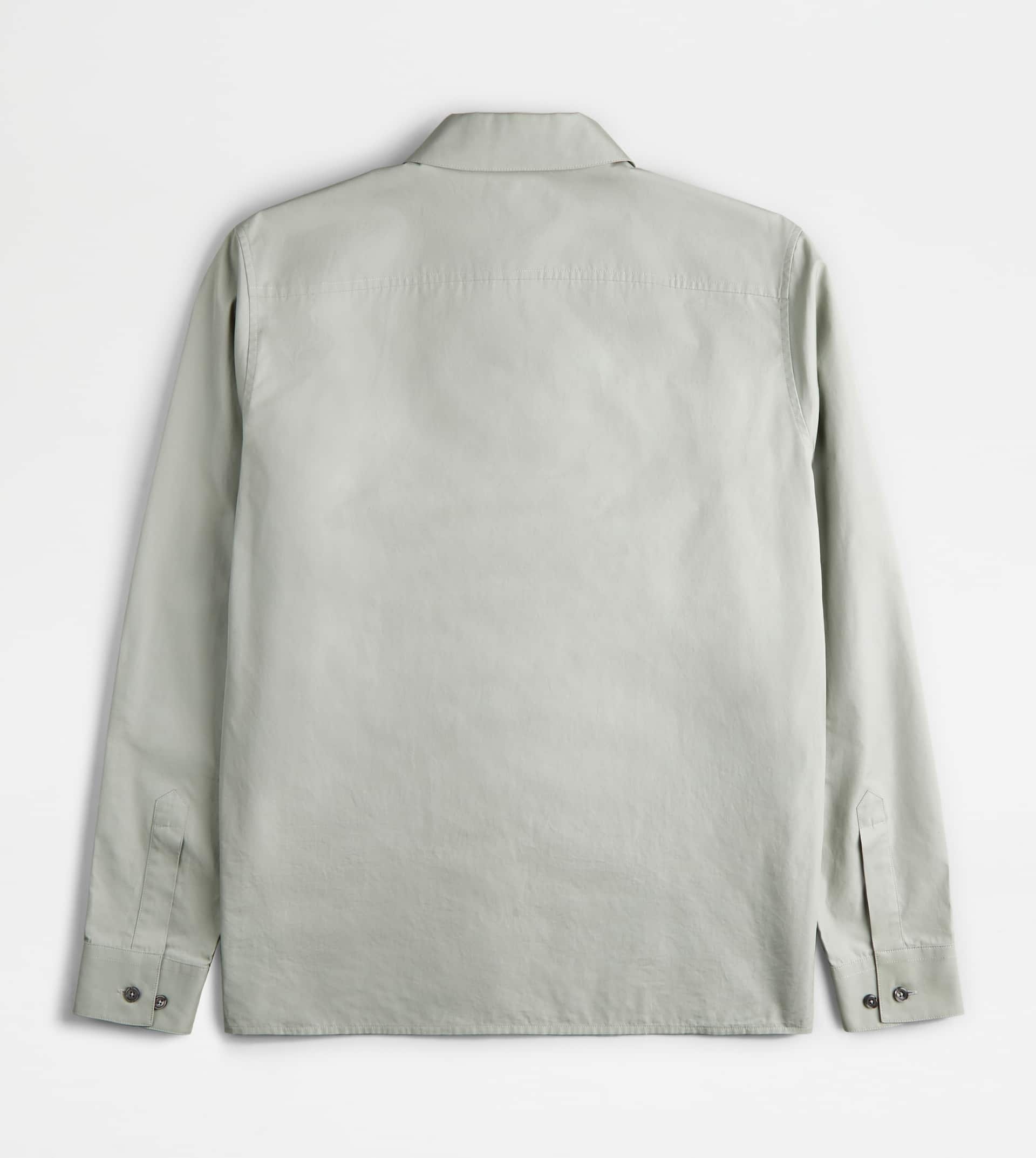ZIPPED SHIRT JACKET - GREY - 7