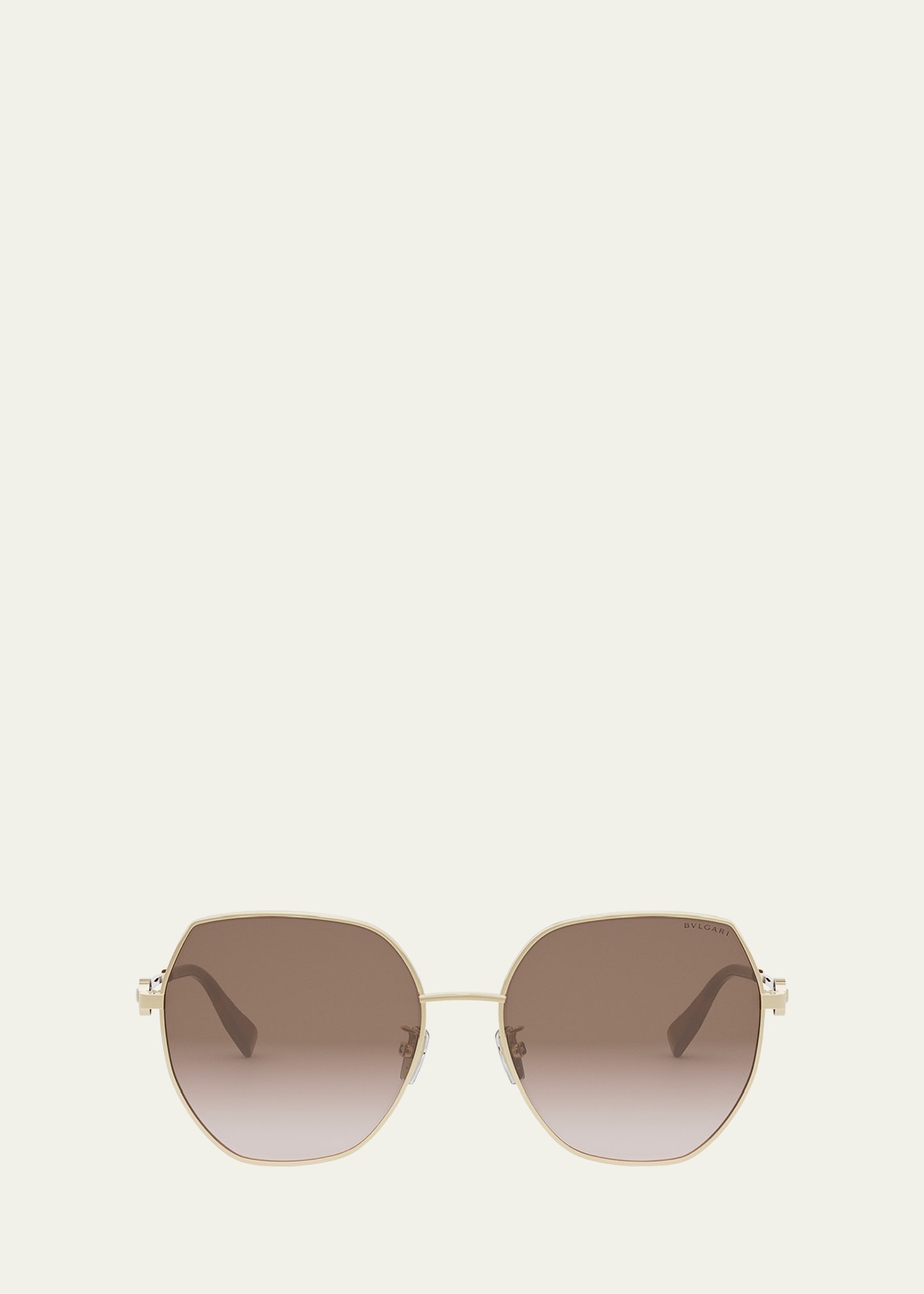 Round Metal & Nylon Sunglasses - 1