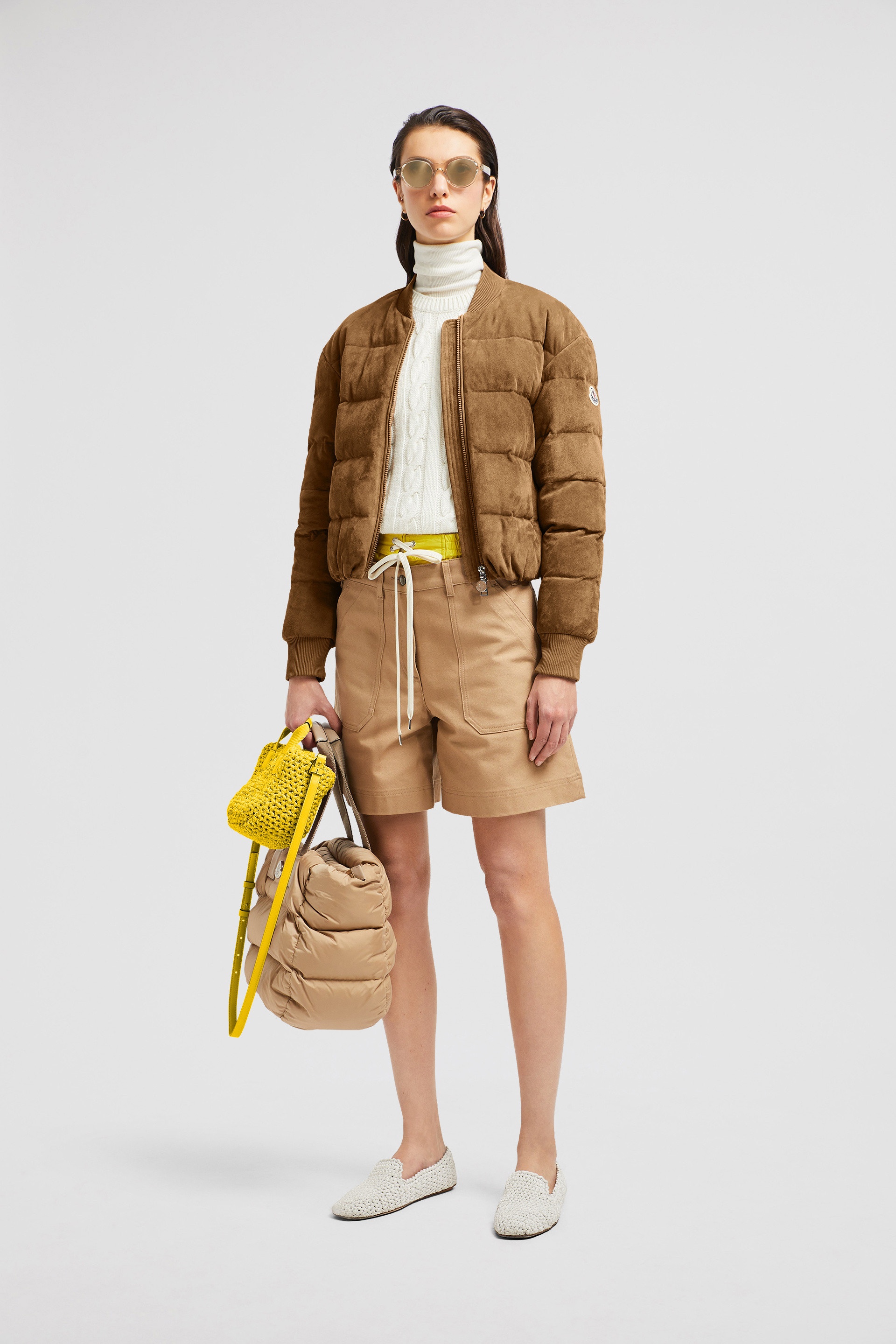 Pollet Suede Down Bomber Jacket - 2