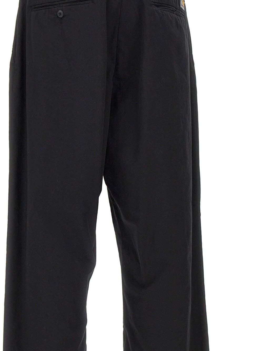 pleated twill trousers - 4
