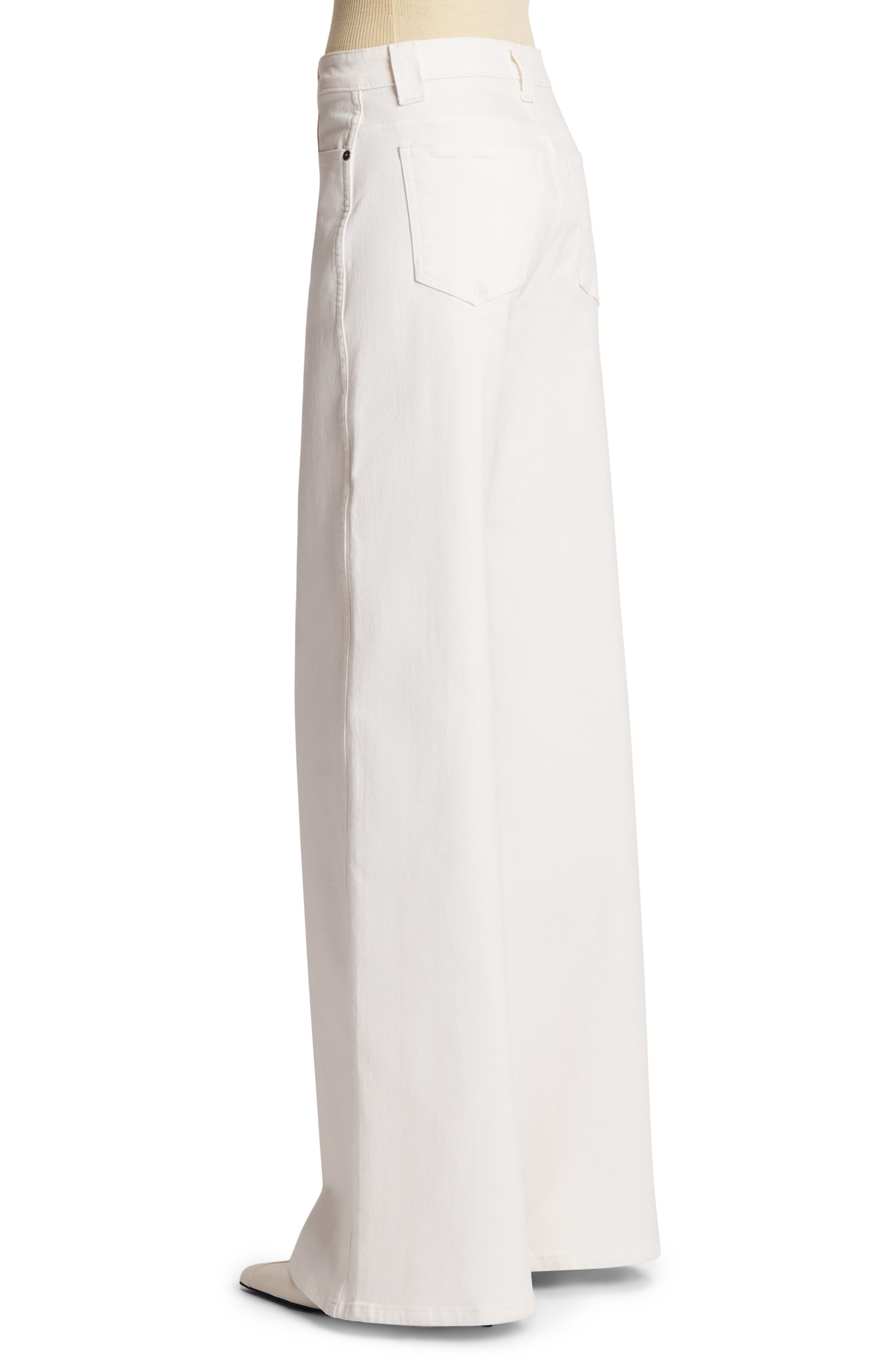 Khaite Dane Wide Leg Jeans in White at Nordstrom - 2