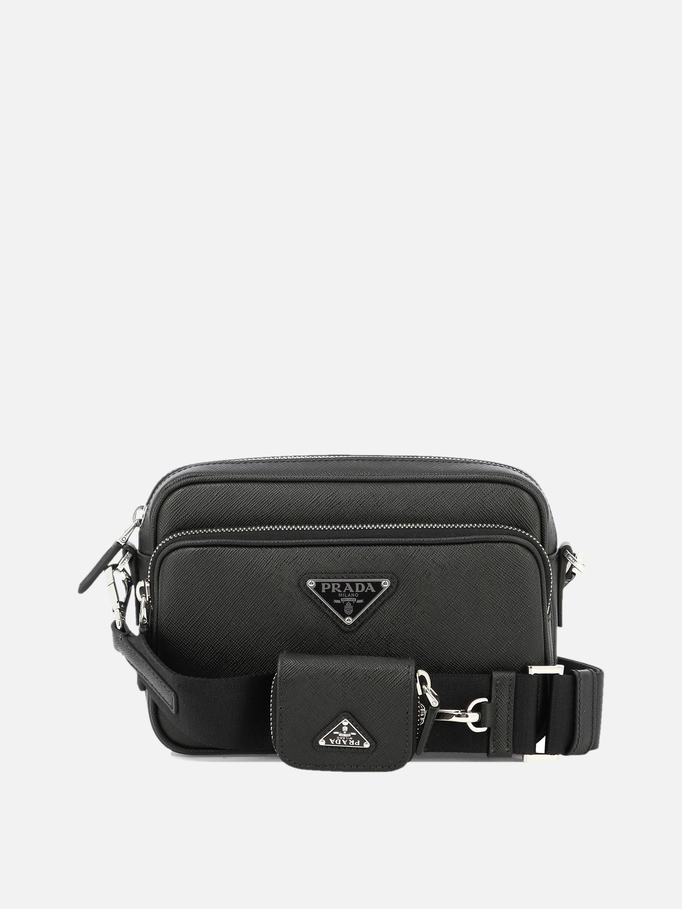 Prada SAFFIANO LEATHER SHOULDER BAG | viettishop | REVERSIBLE