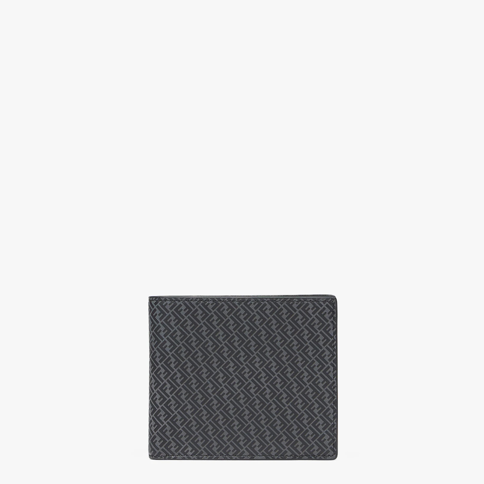 Black leather bi-fold wallet - 1