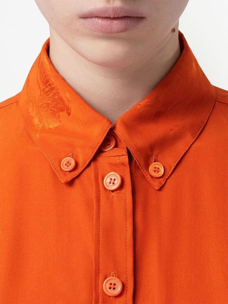 logo-embroidered long-sleeve shirt 5