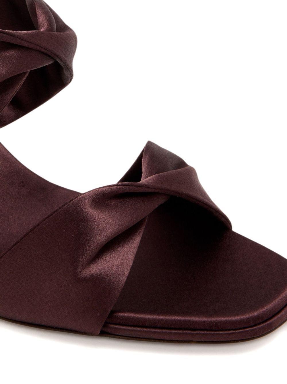 75mm satin sandals - 3