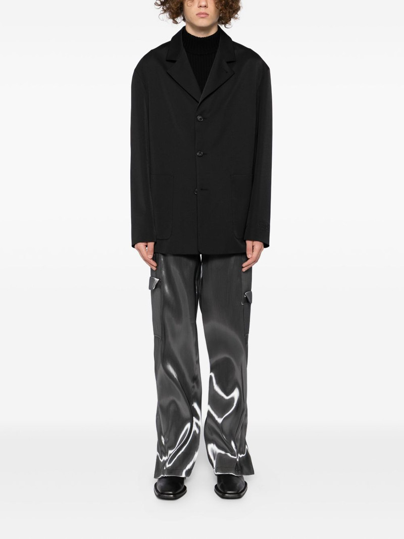 MM6 Maison Margiela single-breasted blazer outlook