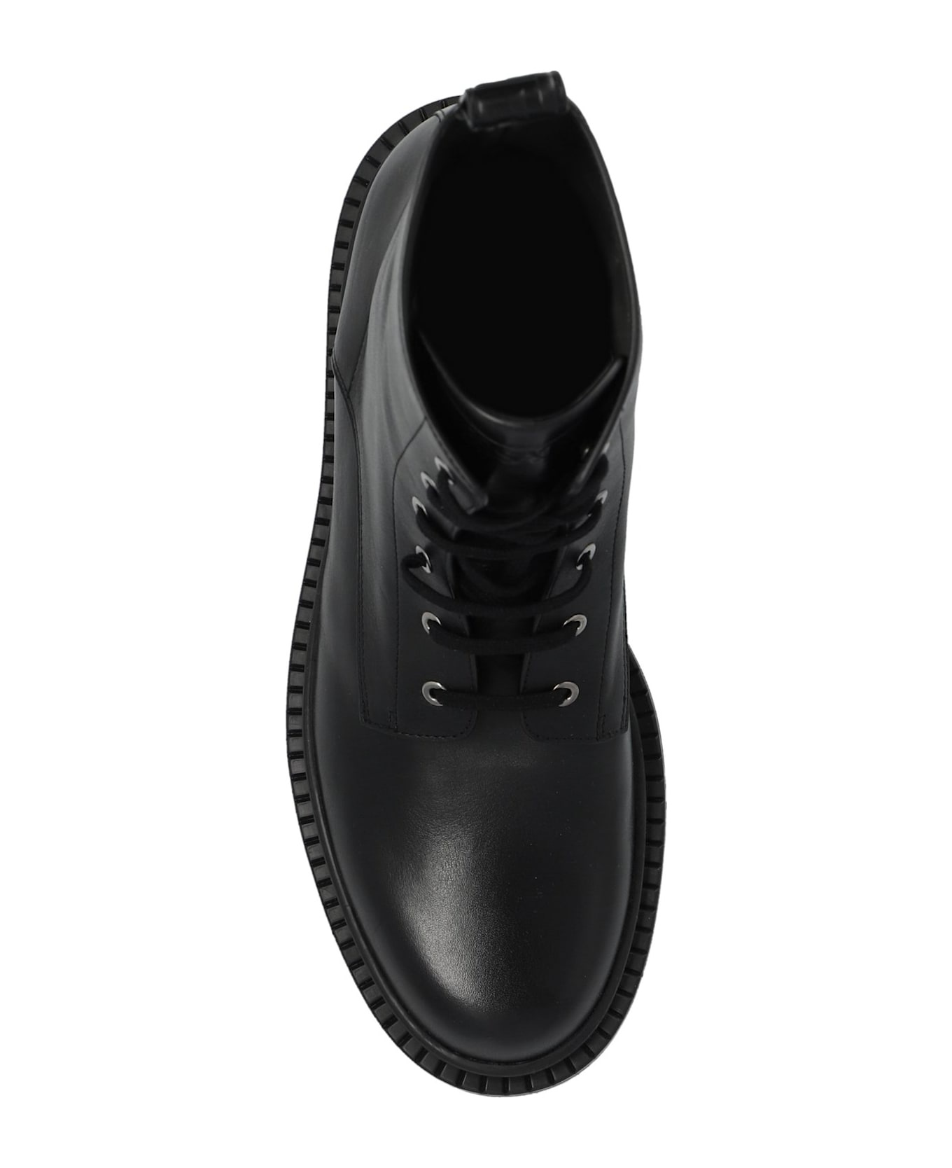 Round-toe Lace-up Ankle Boots - 4