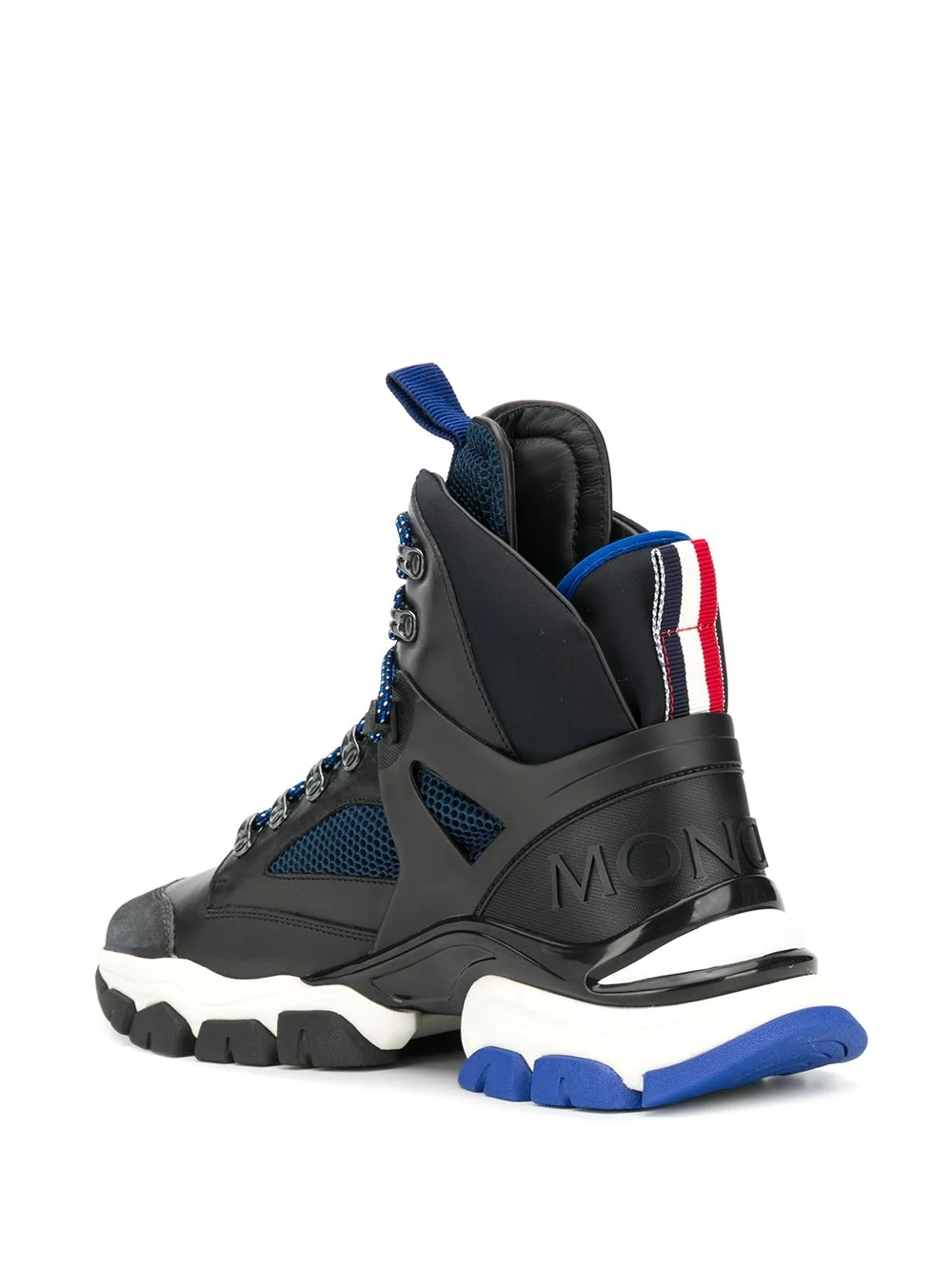 panelled high-top sneakers - 3