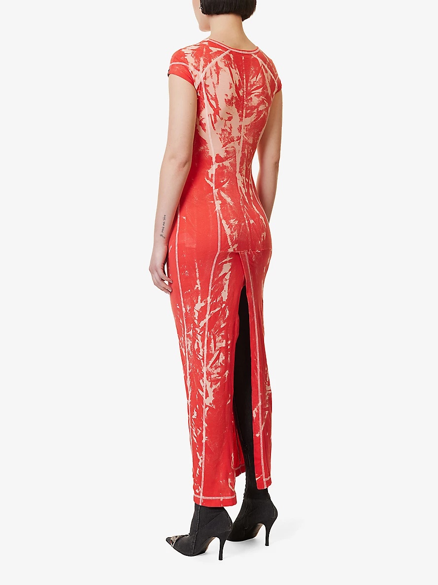 Raze abstract-pattern cotton-jersey maxi dress - 4