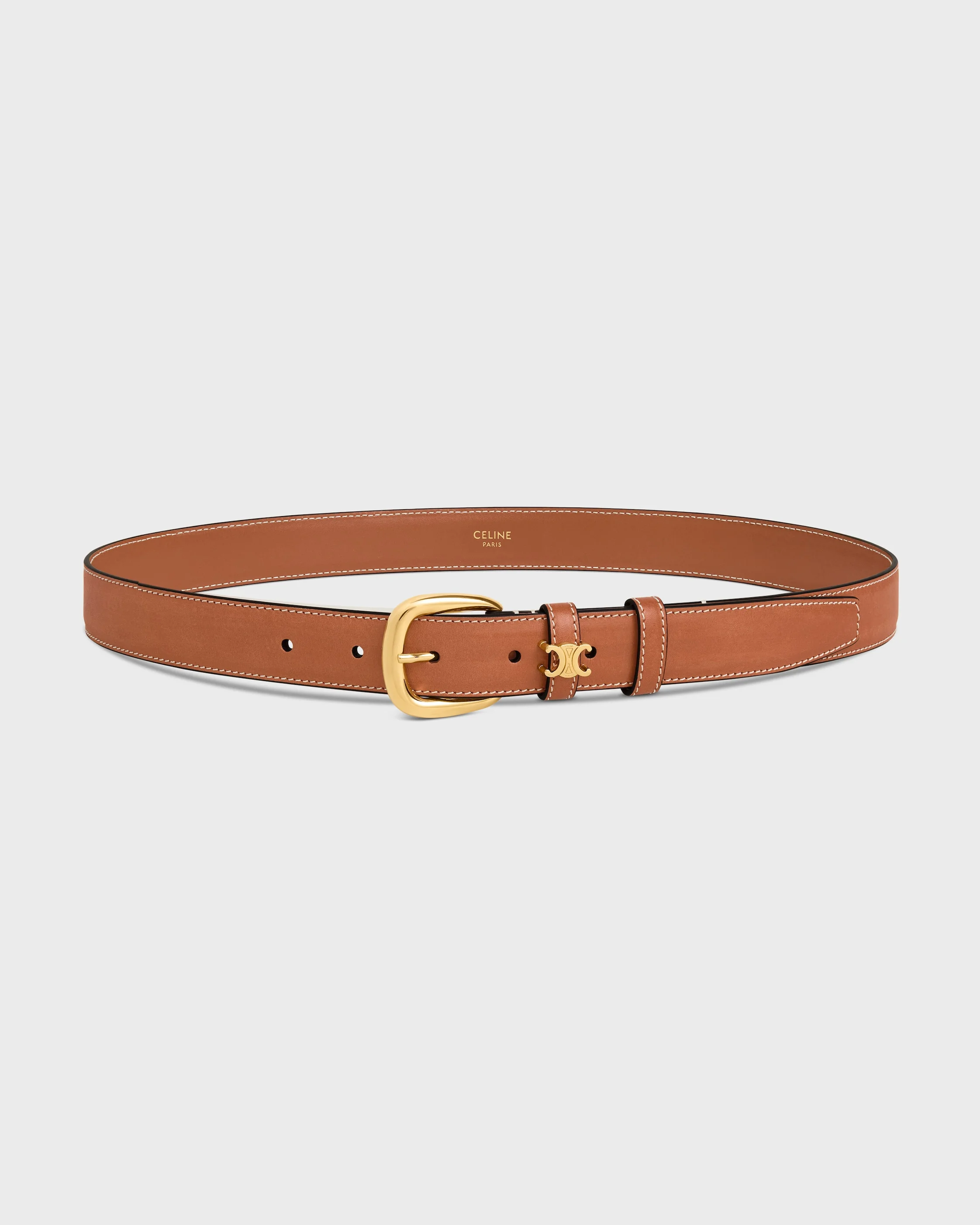 VIVIENNE BELT 25 IN Natural Calfskin - 1