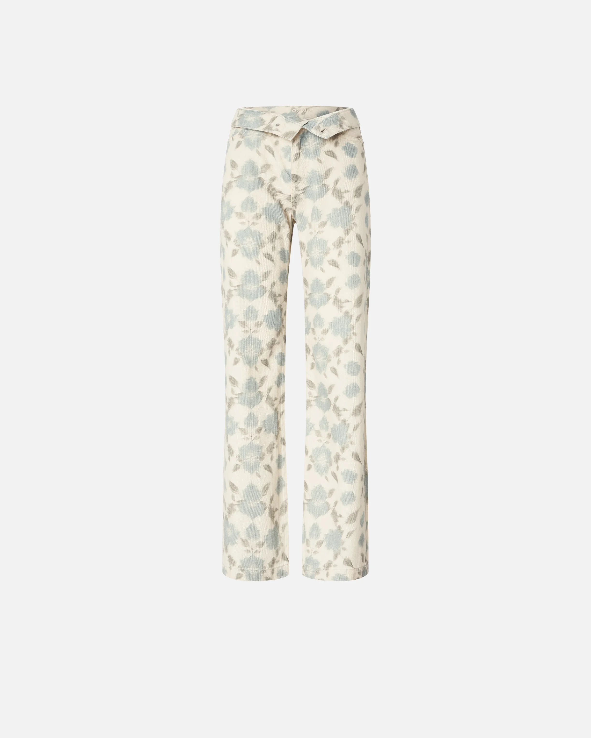 WIDE-LEG TROUSERS WITH COTTAGE FLOWER PRINT - 1