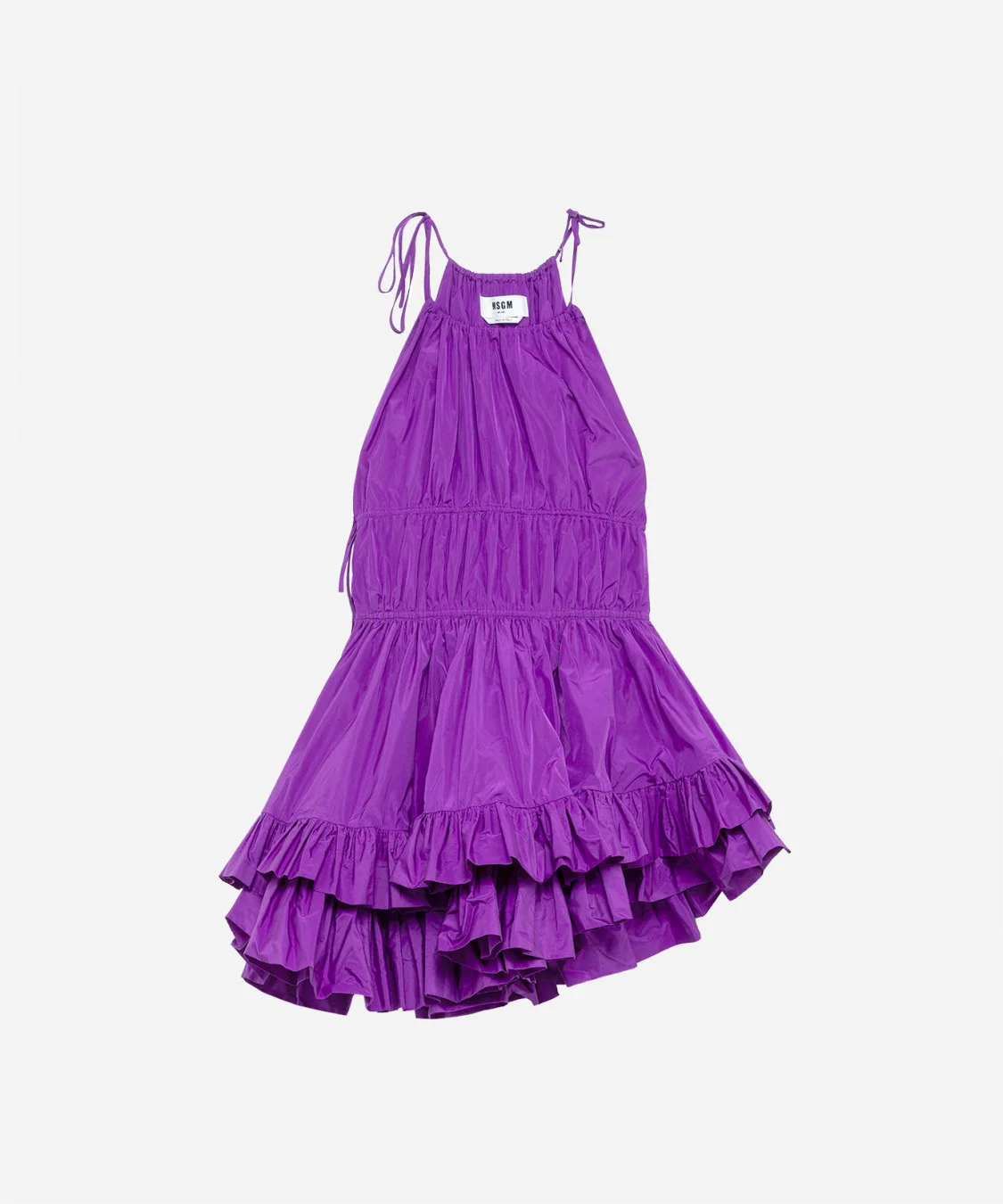 Taffeta dress with ruffles - 1