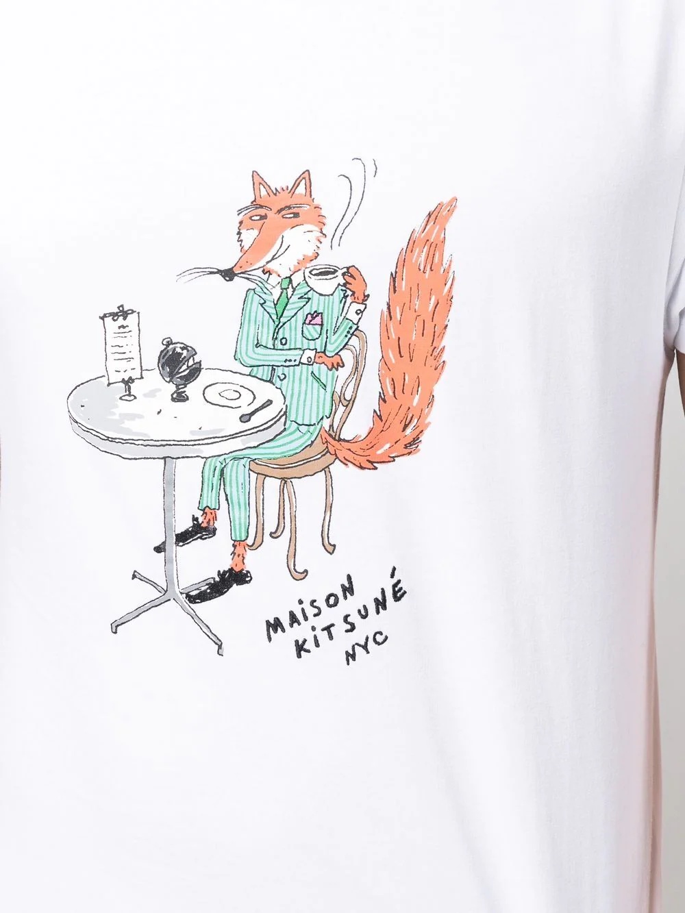 Oly Coffee Fox-print short-sleeve T-shirt - 5