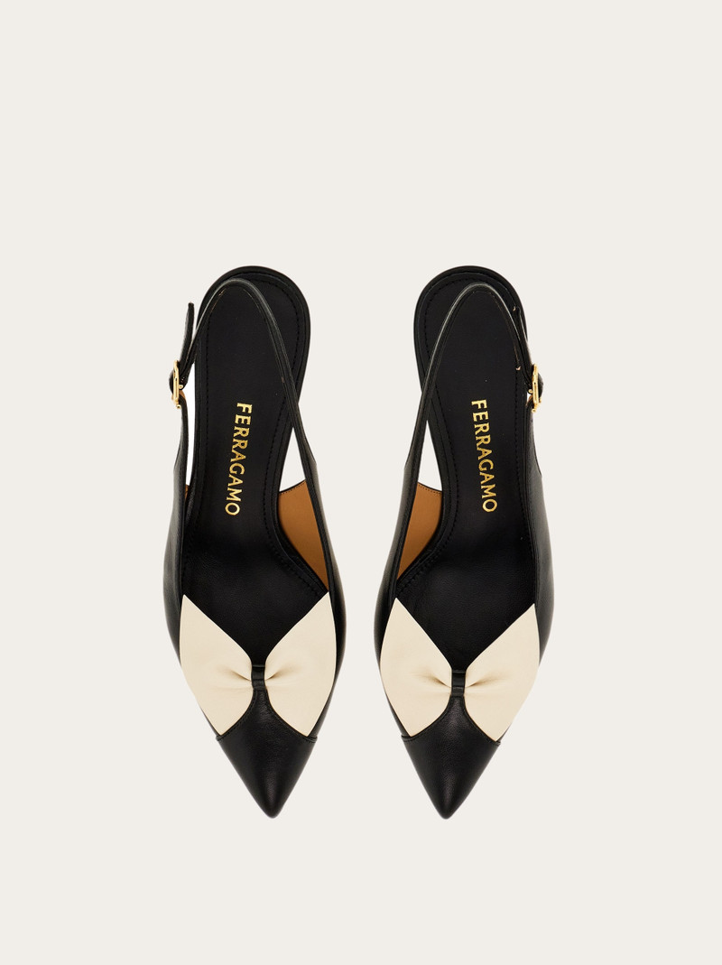 FERRAGAMO Soft bow slingback outlook
