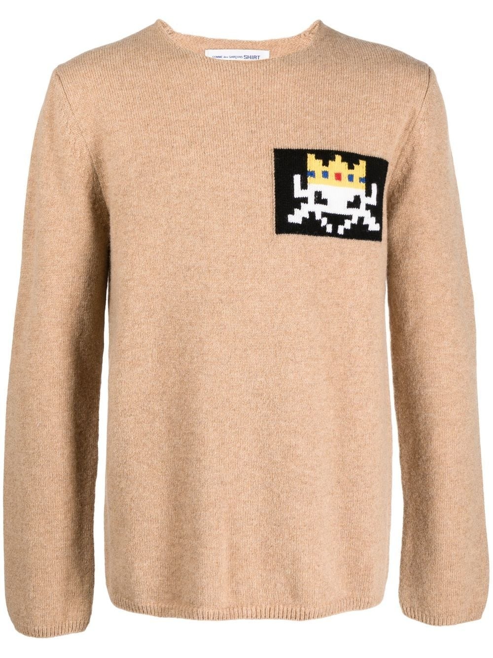 intarsia-knit crew-neck jumper - 1