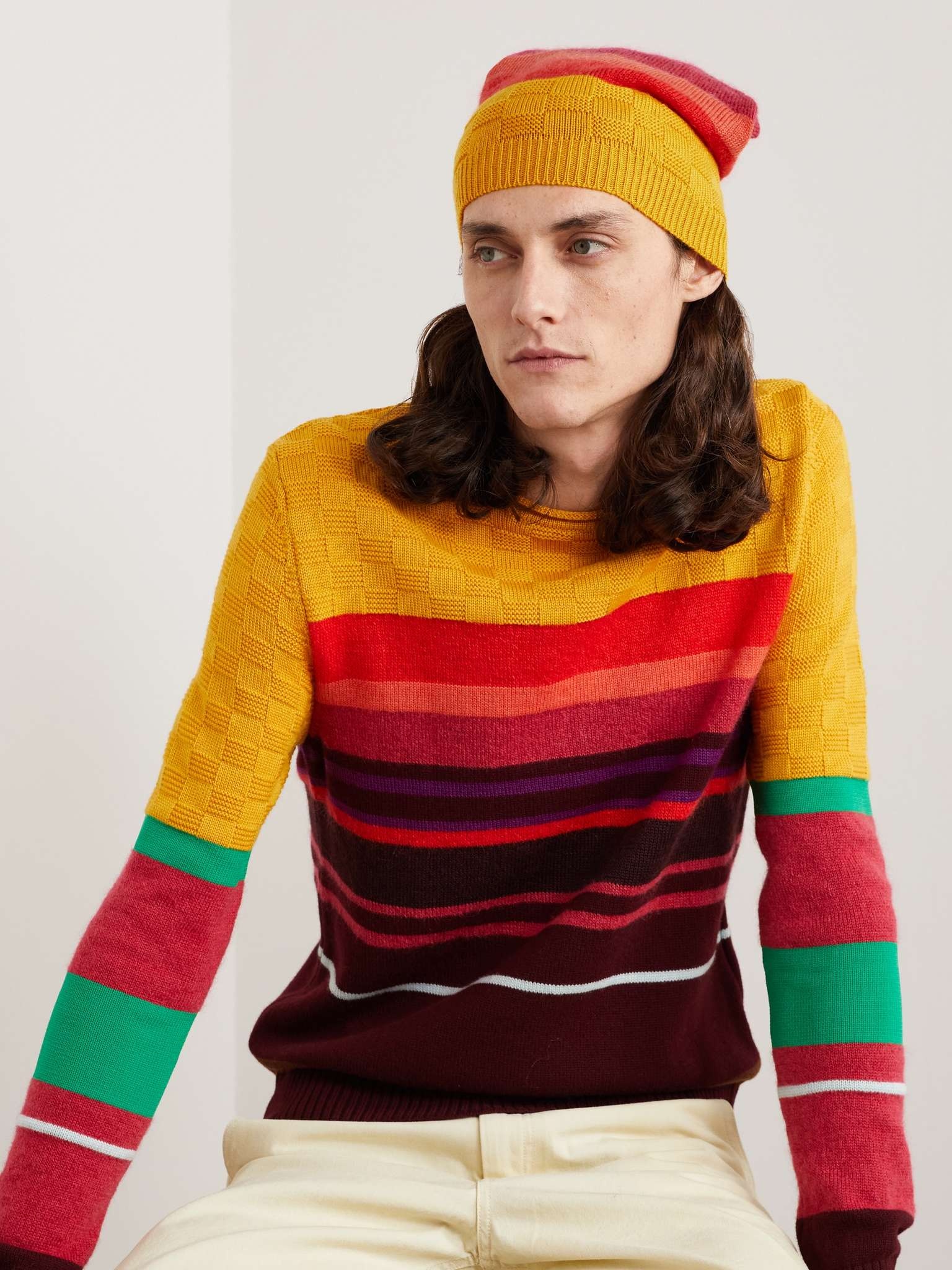 Msgm merino wool beanie