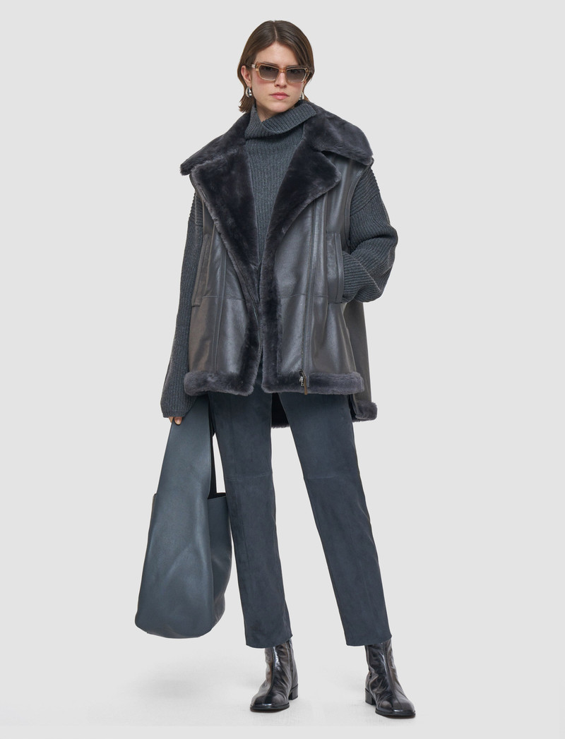 JOSEPH Marc Soft Shearling Gilet outlook