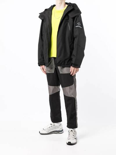 White Mountaineering logo-patch hooded jacket outlook