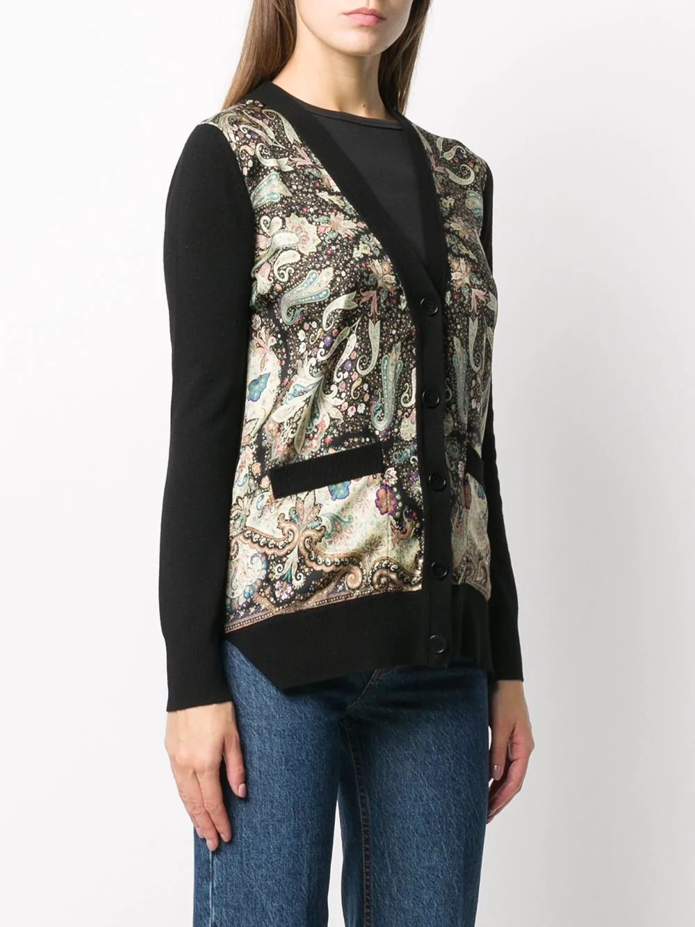 paisley-print cardigan - 3