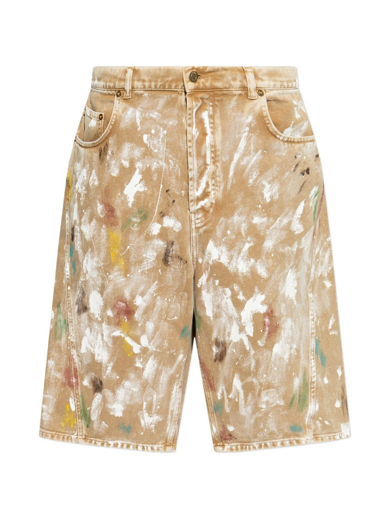 paint splatter shorts 1
