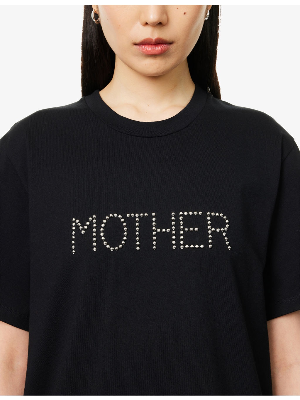 Stud-Embellished Oversized-Fit Cotton-Jersey T-Shirt - 5
