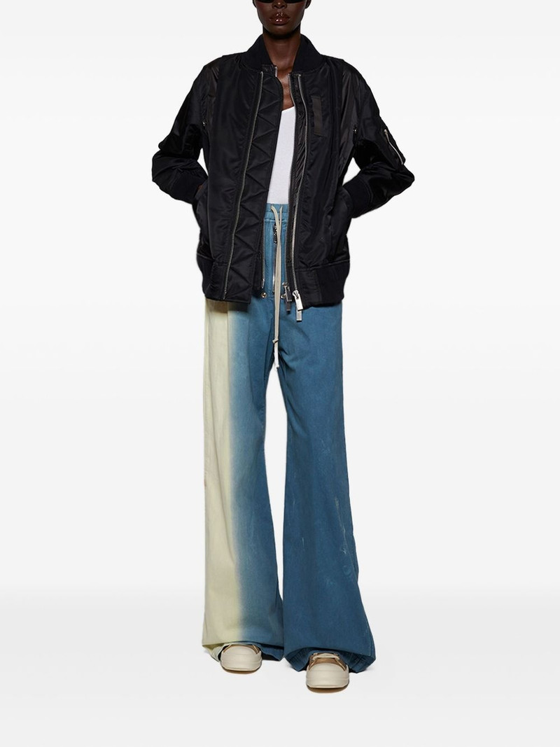 Rick Owens DRKSHDW tie-dye flared jeans outlook