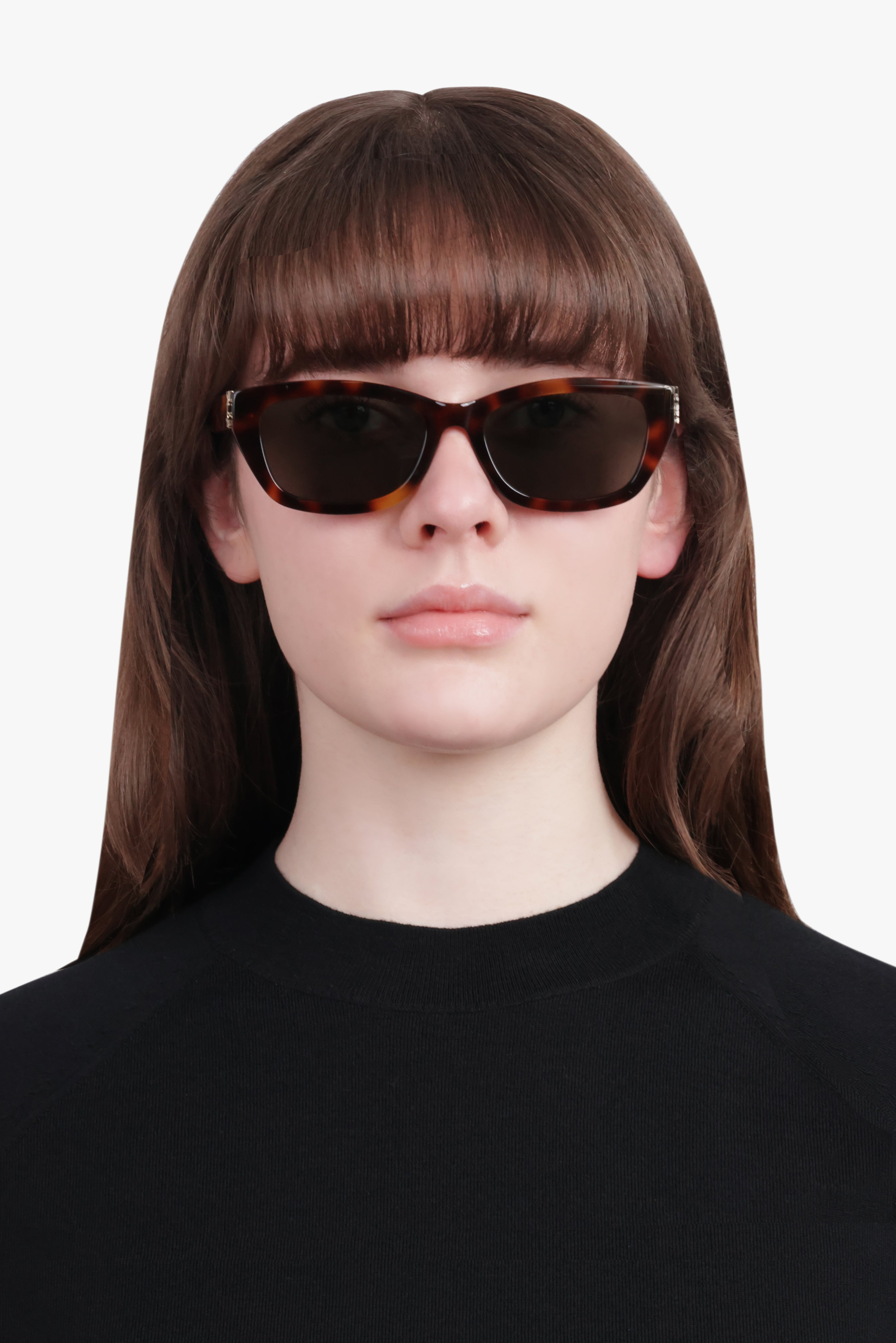 SL M153 RECTANGULAR MONOGRAMME SUNGLASSES | HAVANA BROWN - 4