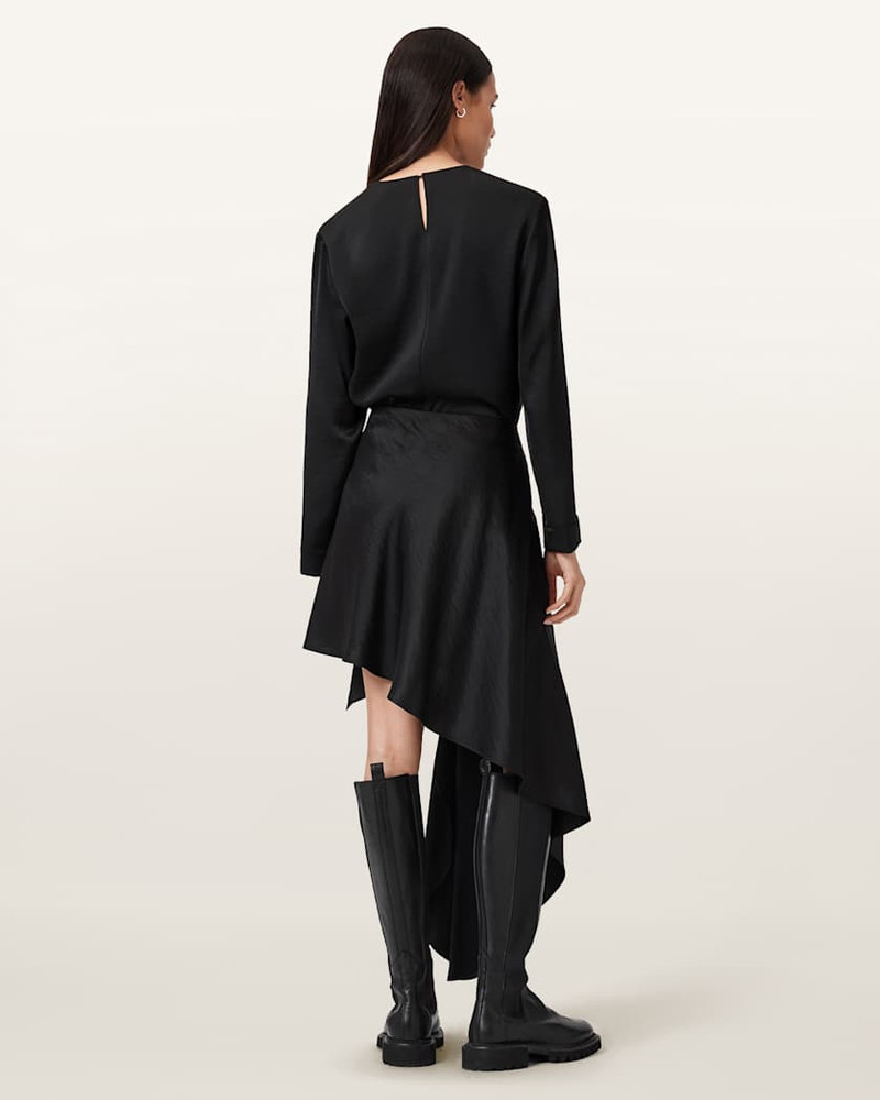 SAMI PLEATED DRAPED SKIRT 8