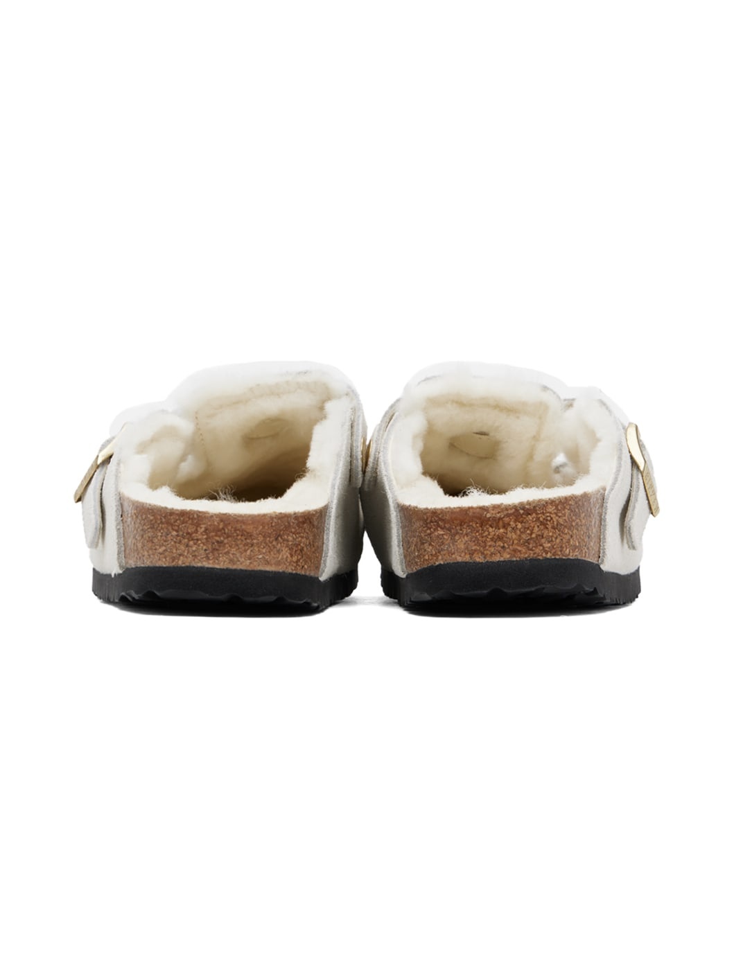 White Boston Shearling Loafers - 2