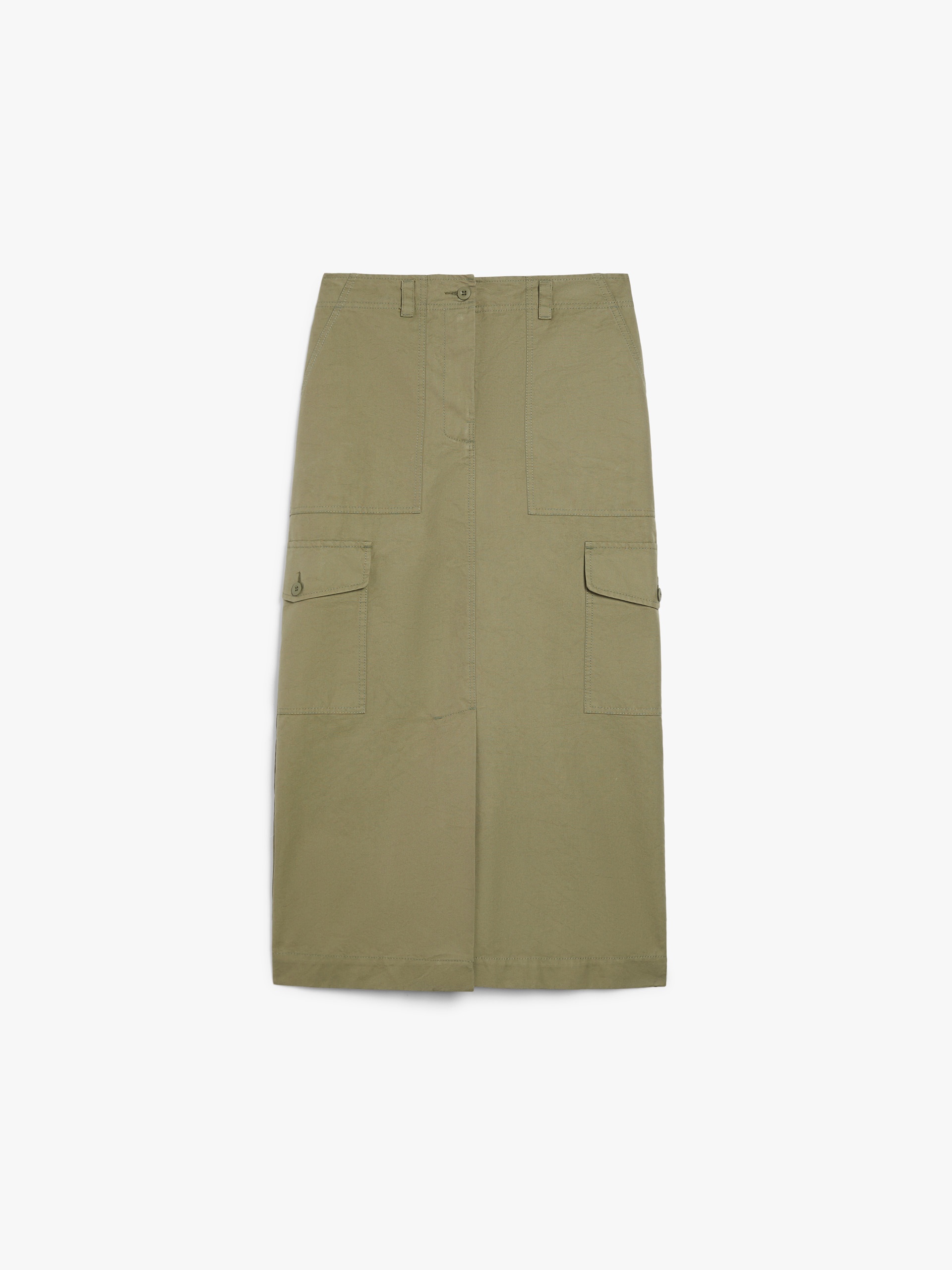 CALAIS Long skirt in cotton canvas - 1