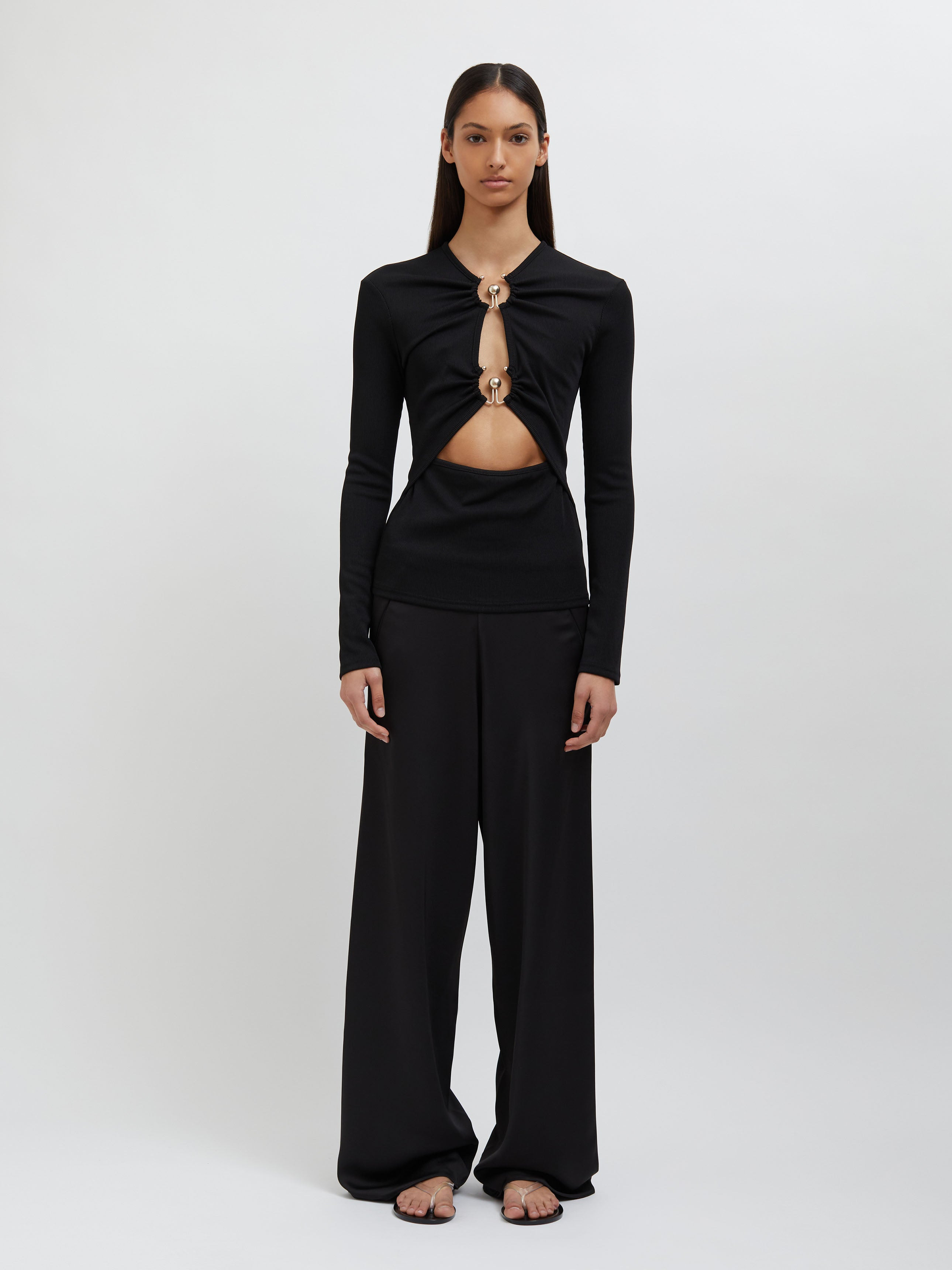 Orbit Ruched Long Sleeve Top - 3