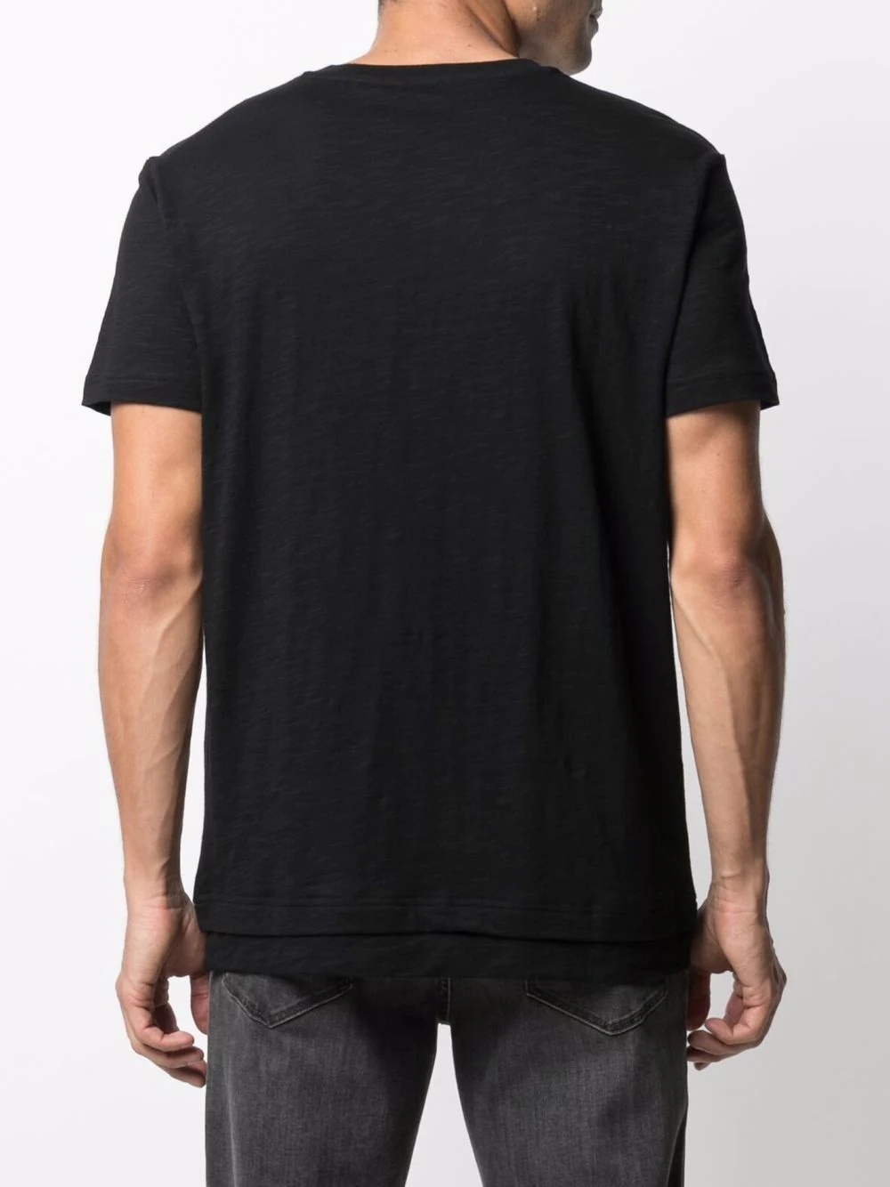 V-neck double-hem T-shirt - 4