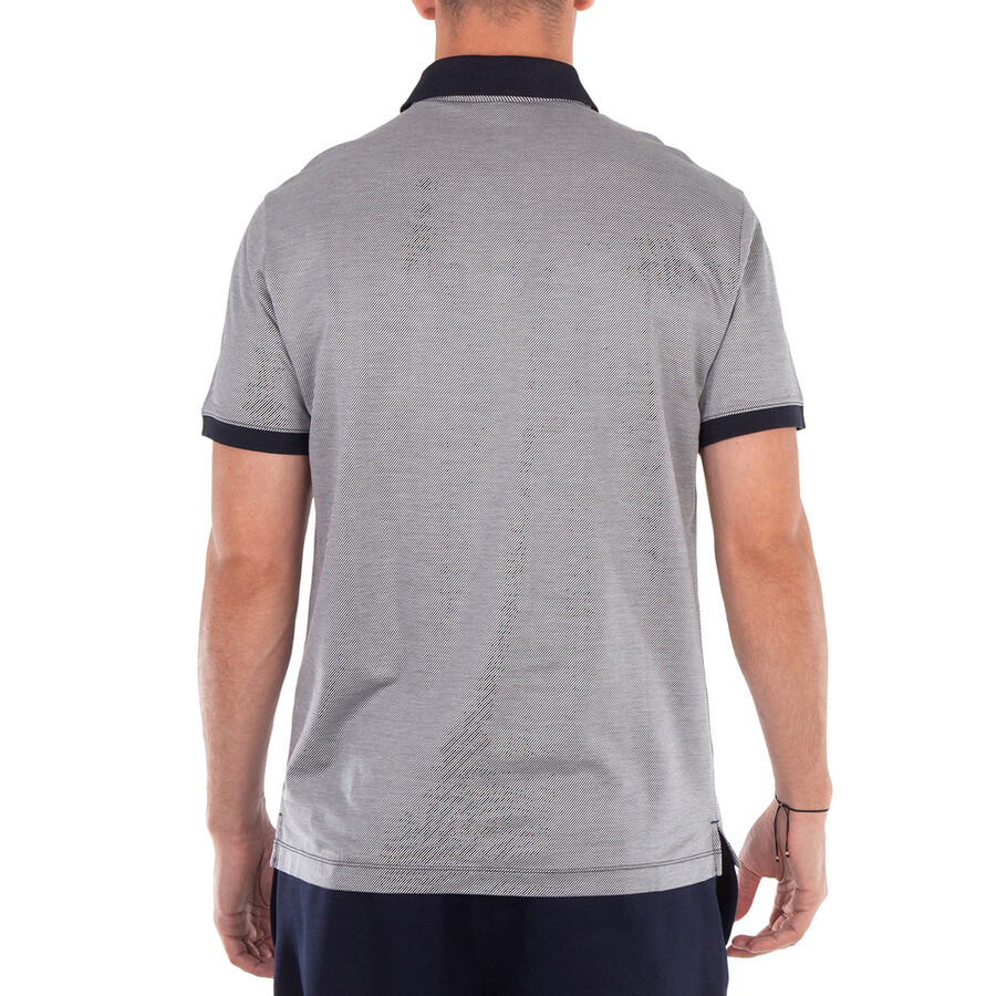 Emporio Armani Lyocell-Blend Striped Polo Shirt - 2