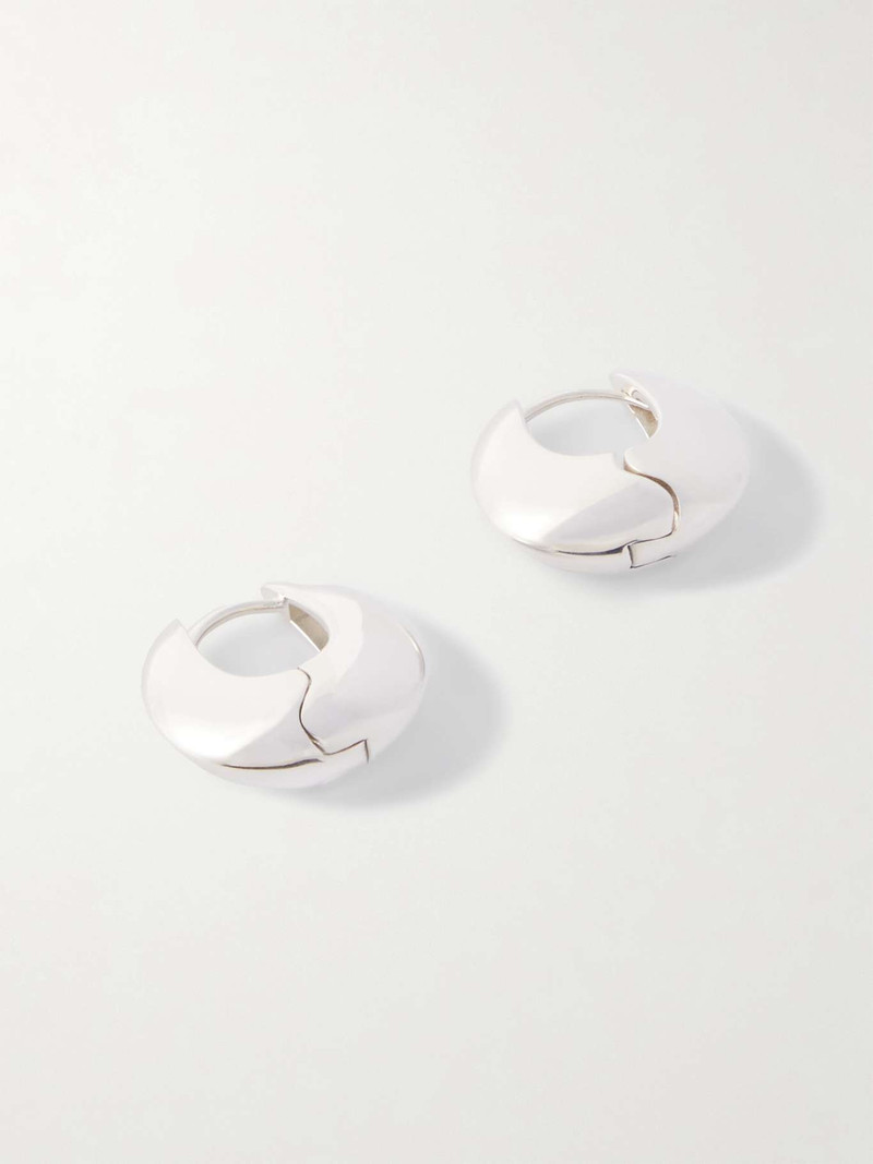 Bialy large silver-tone hoop earrings 3