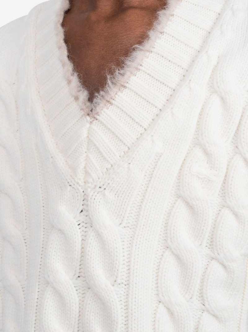 wool cable-knit sweater 4