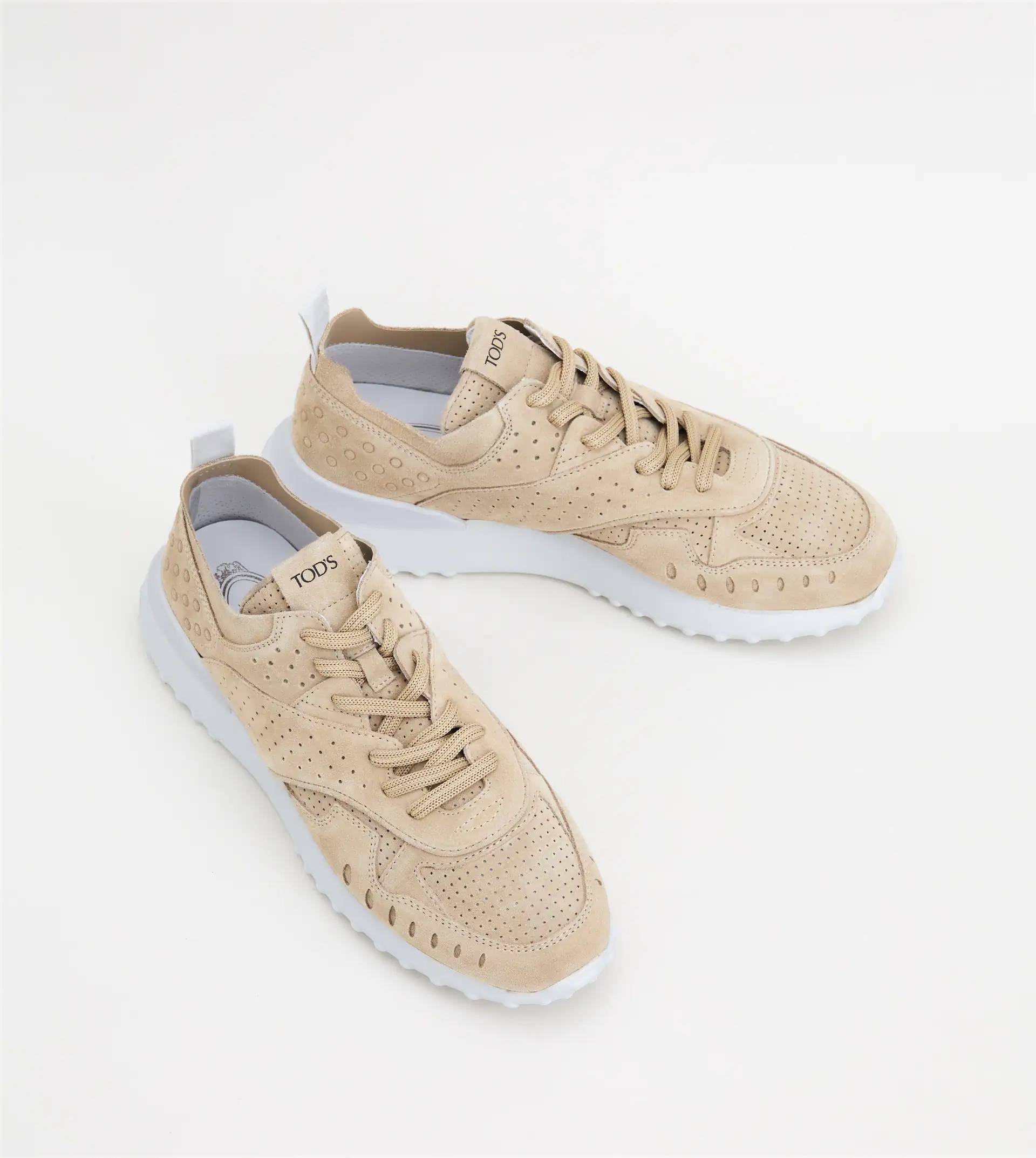 SNEAKERS IN SUEDE - BEIGE - 3