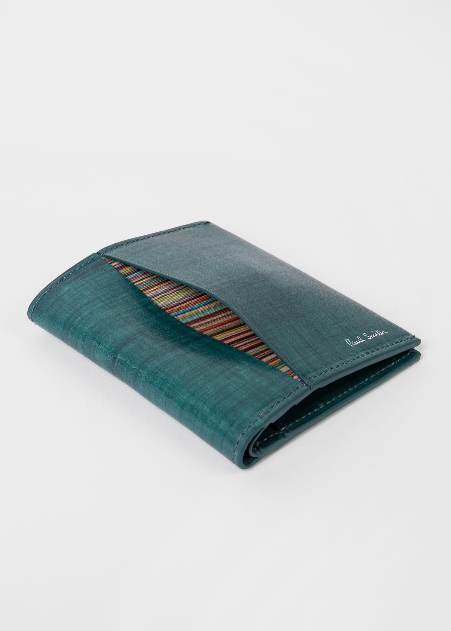 Brushstroke Leather Billfold Wallet - 4