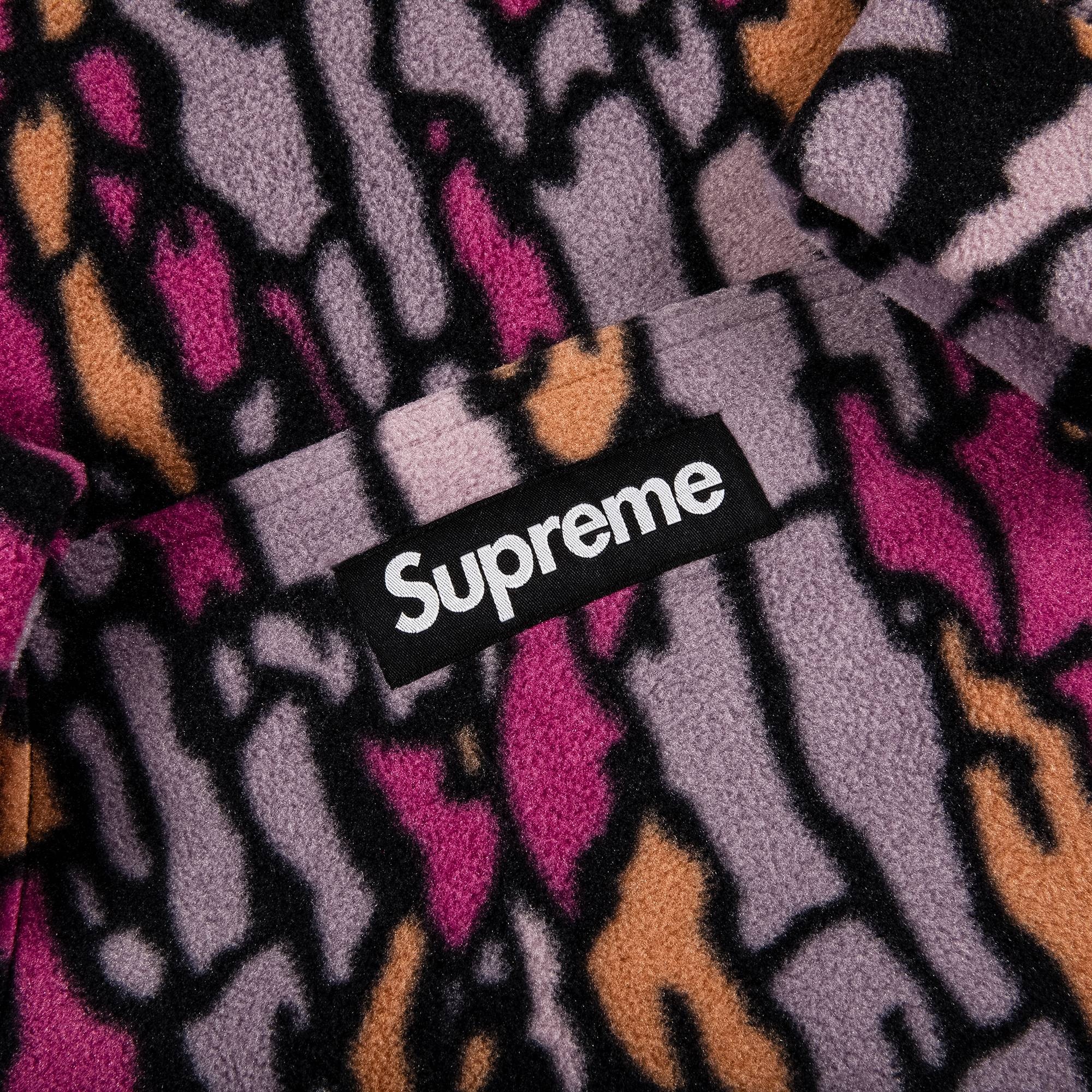 Supreme x Polartec Hooded Sweatshirt 'Purple Treebark Camo' - 2