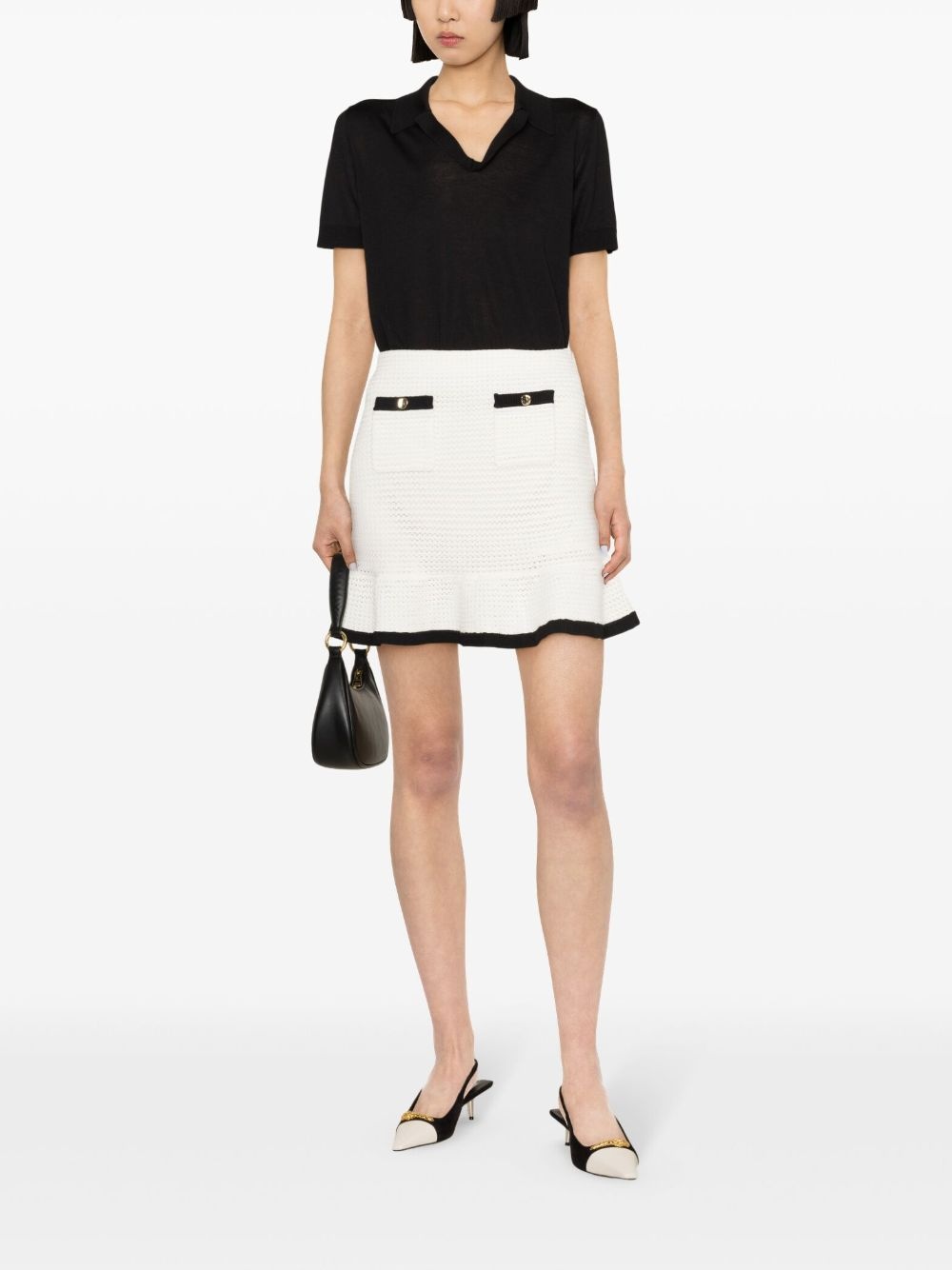 sequinned crochet miniskirt - 2