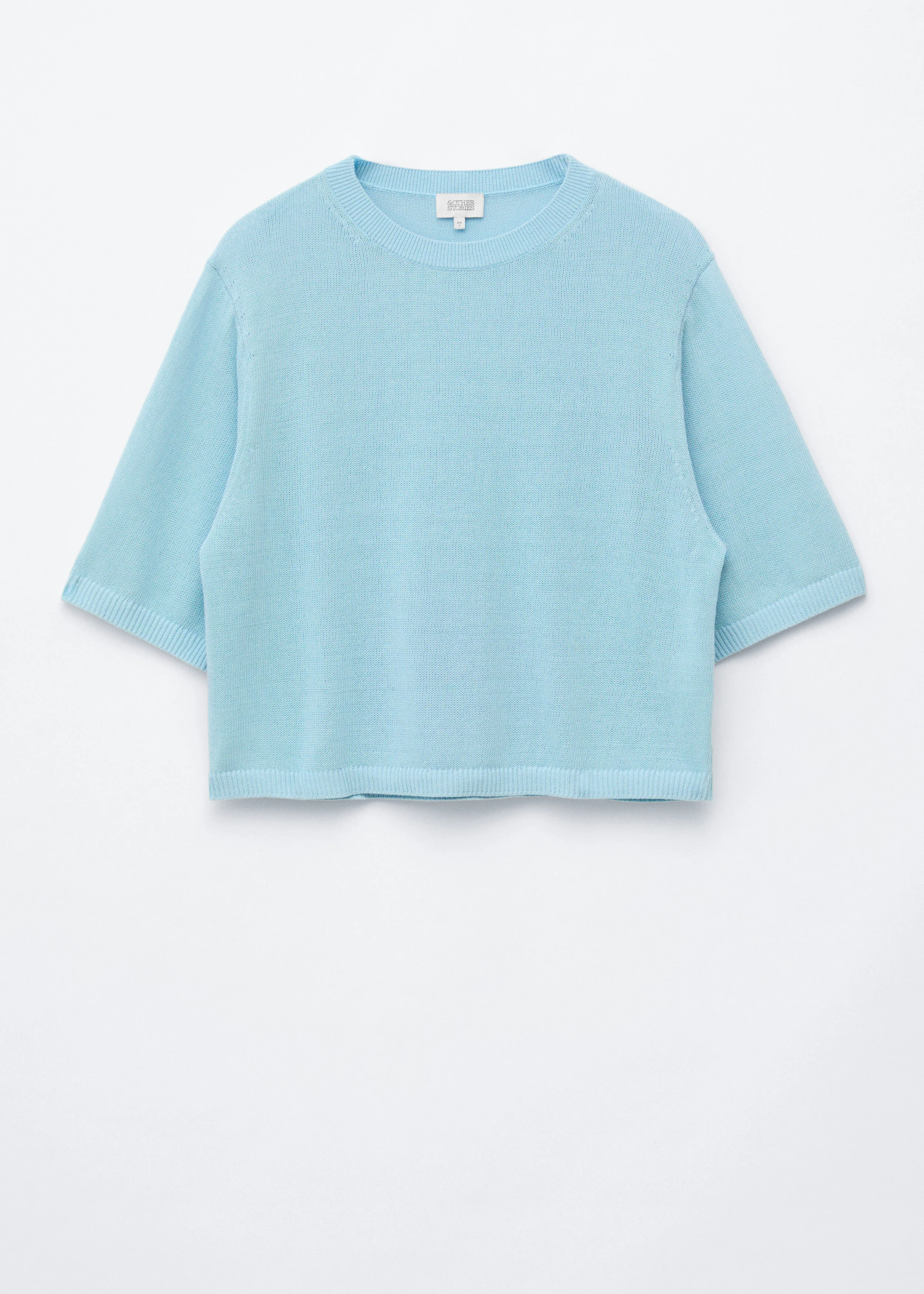 Knitted Cotton T-Shirt - 1