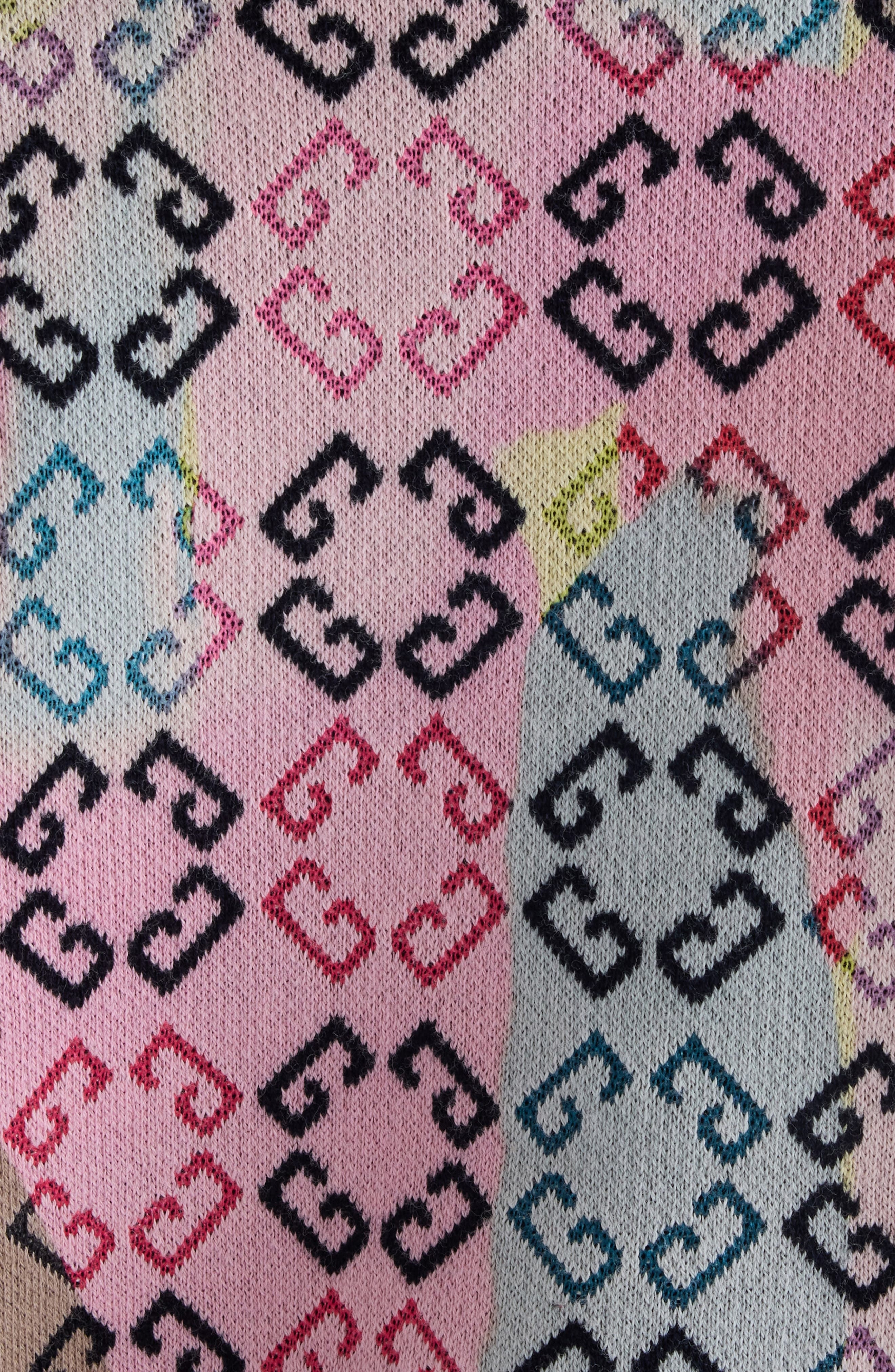 Givenchy Monogram 72 Jacquard Crewneck Sweater in Pink Multicolored at Nordstrom - 5