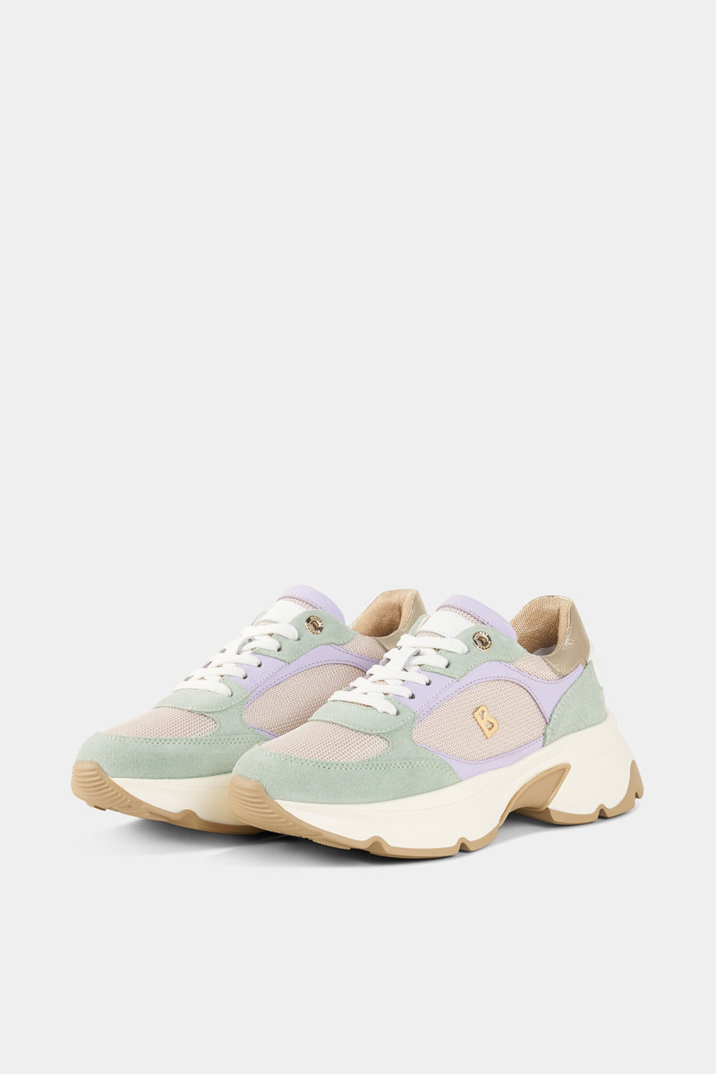 Kobe sneaker in Mint/lilac/beige 4